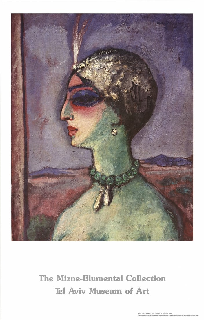 KEES VAN DONGEN Princess of Babylon 34.5" x 22" Poster 1993 Modernism Green Pur: KEES VAN DONGEN Princess of Babylon 34.5" x 22" Poster 1993 Modernism Green Pur Item Specifics: Artist: Kees van Dongen Brand: van Dongen Kees Country/Region Of Origin: Israel Exact Year: 1993