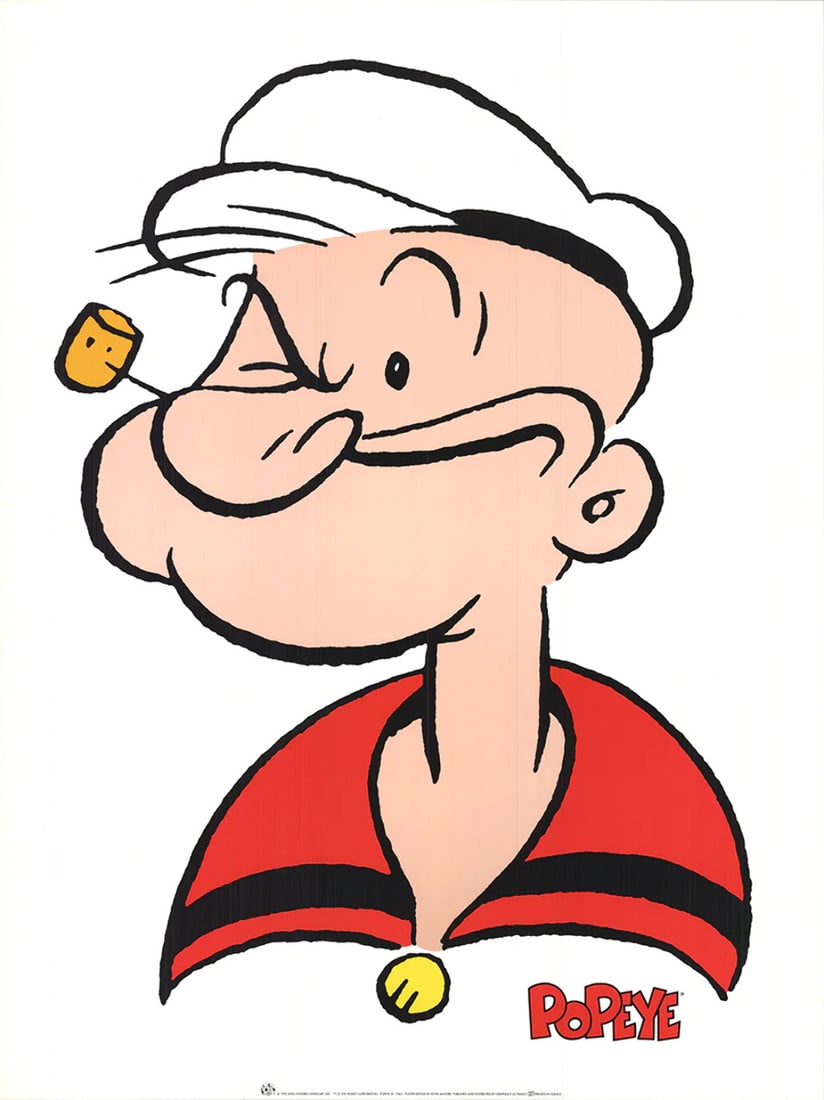 ELZIE SEGAR Popeye 31.5" x 23.5" Offset Lithograph 1992 Contemporary: ELZIE SEGAR Popeye 31.5" x 23.5" Offset Lithograph 1992 Contemporary Item Specifics: Artist: Elzie Segar Brand: Segar Elzie Exact Year: 1992 Height: 31.5 Item Height: 31.5 Item Width: 23.5 Subject: Fi