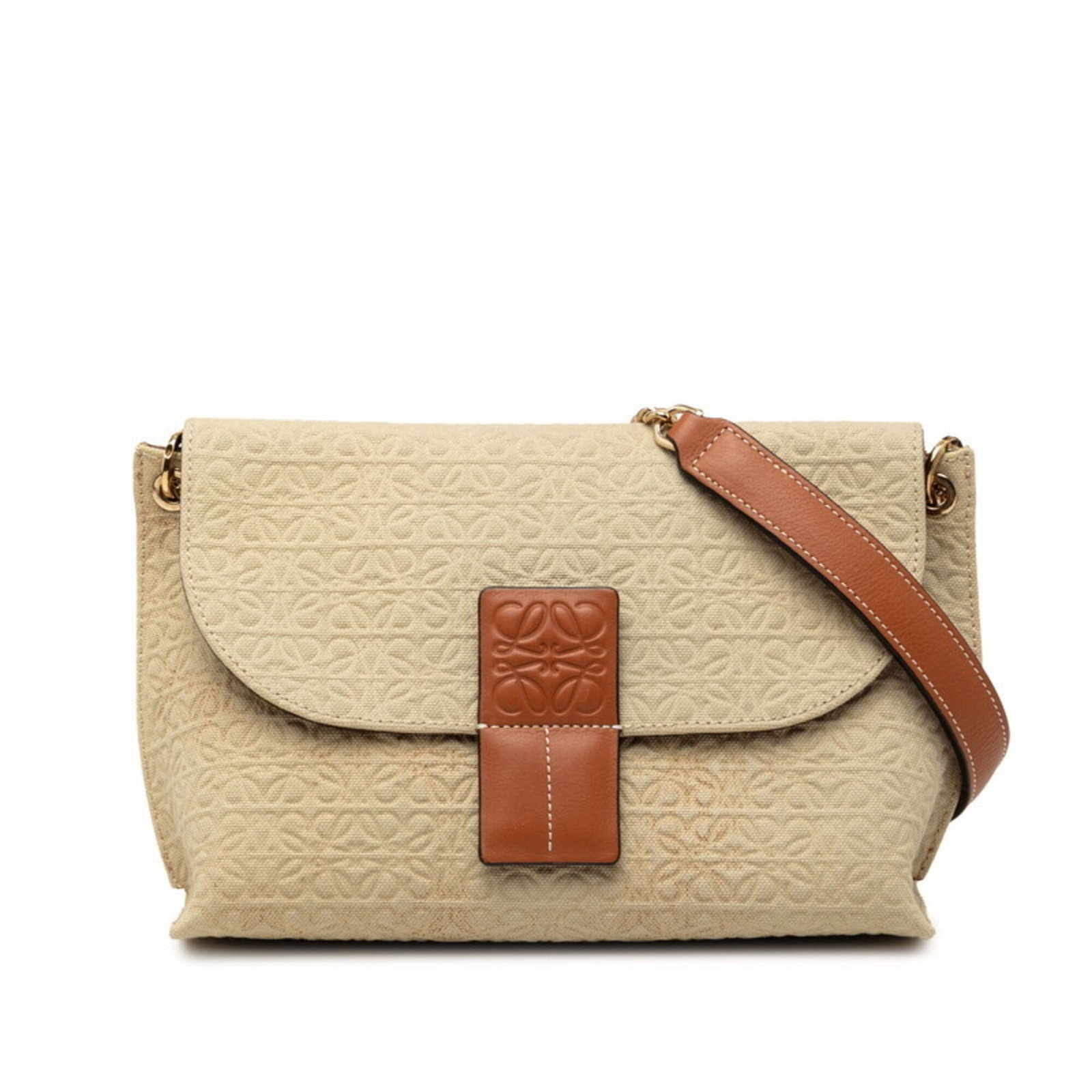 Shoulder Bag Loewe Canvas: Shoulder Bag Loewe Canvas This Loewe Canvas shoulder bag boasts a timeless design in beige, crafted from high-quality canvas. With its classic dimensions and subtle scratches, it exudes a sense of und