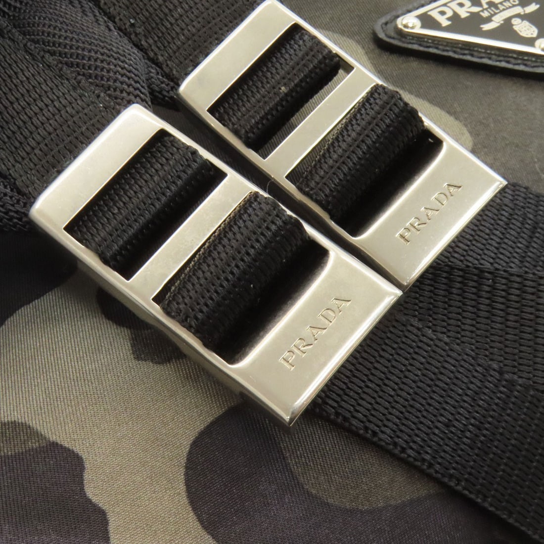 Backpack nylon daypack pattern camouflage Prada - 13