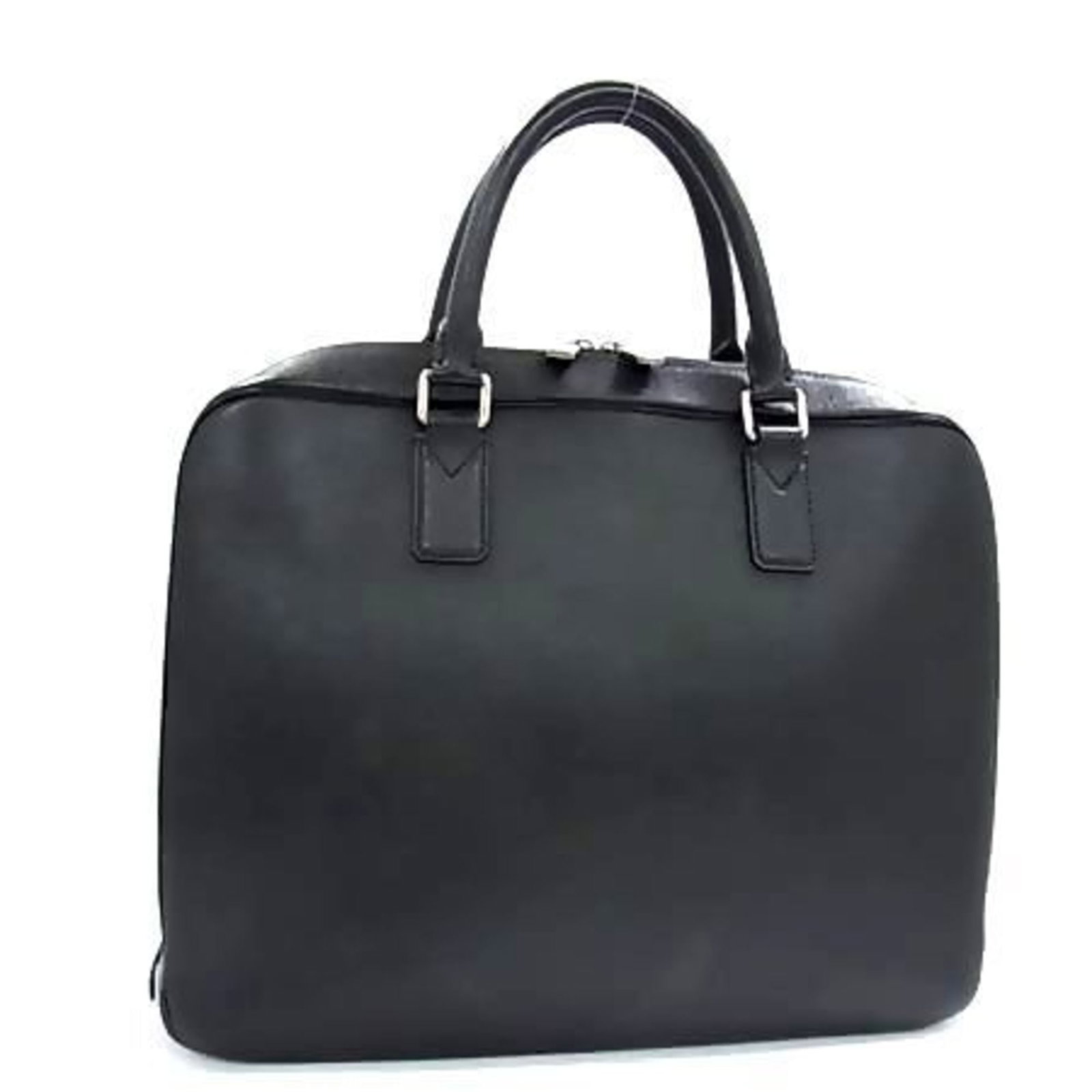 Leather handbag tote bag taiga bag Louis Vuitton: Leather handbag tote bag taiga bag Louis Vuitton Taiga leather tote bag in Ardoise and Black, featuring a zipper closure, multiple pockets for organization, and a classic design. This Louis Vuitton