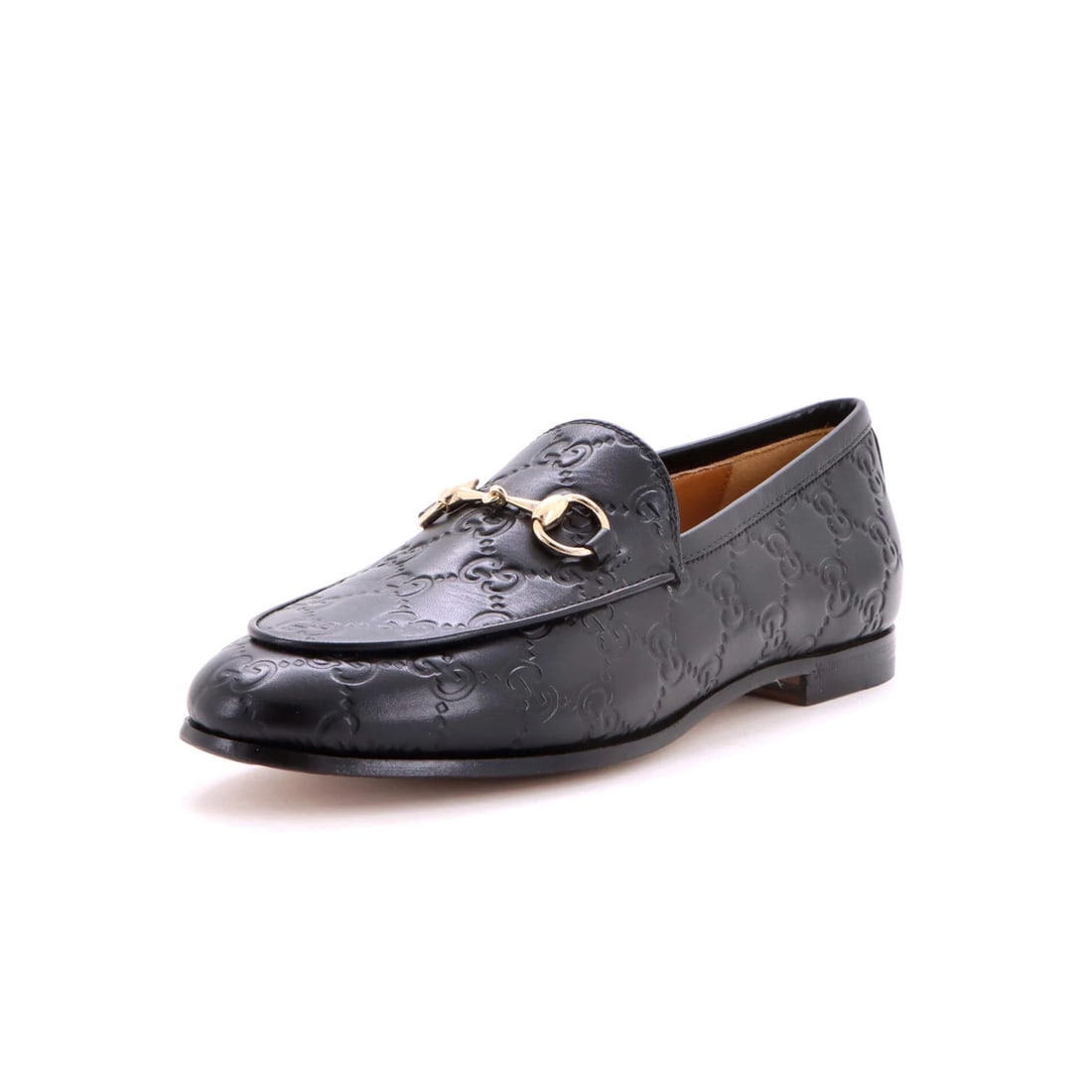 GG Embossed Leather Women's Loafers Jordaan Gucci (1 of 5)