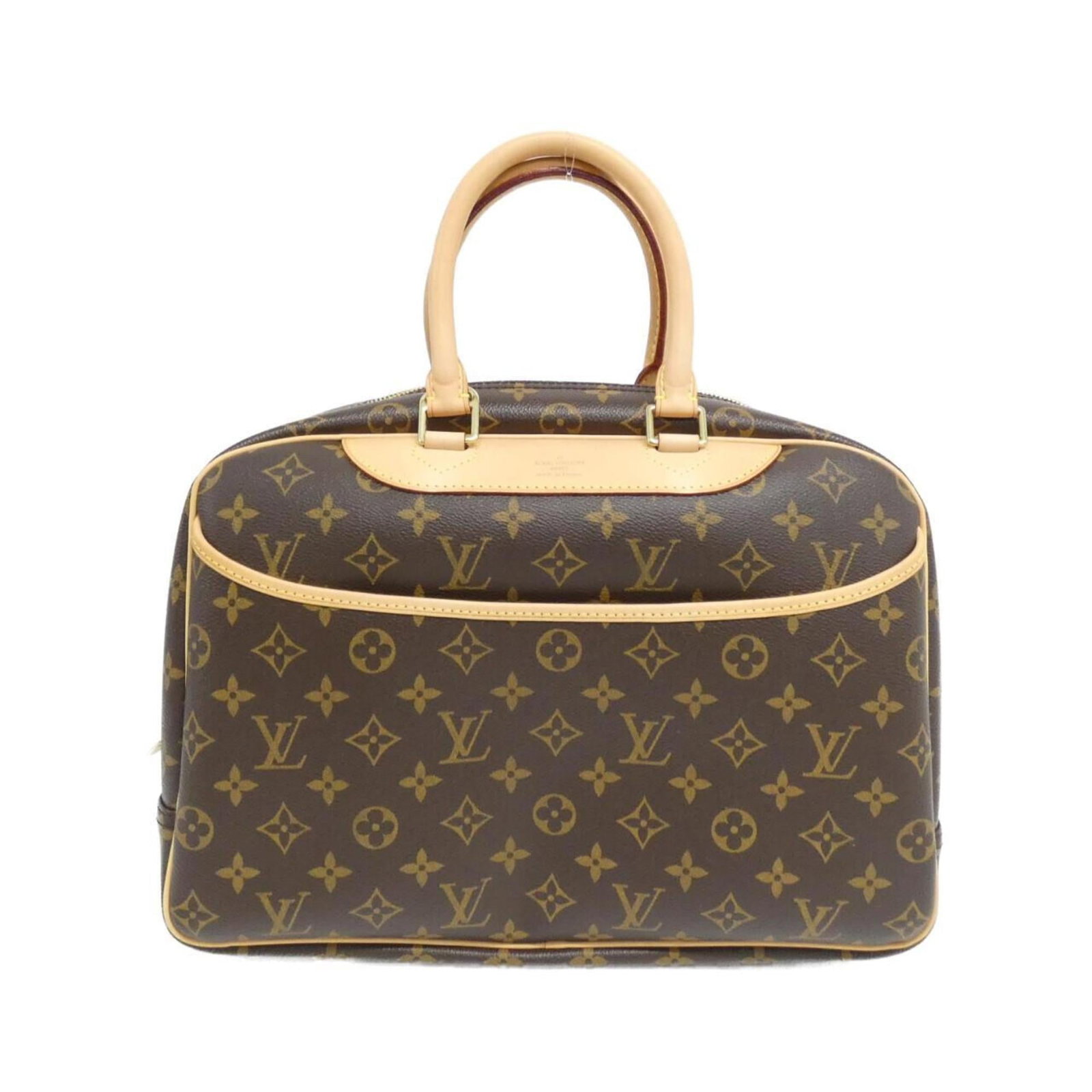 Canvas coated handbag Louis Vuitton: Canvas coated handbag Louis Vuitton Coated canvas exterior and gold hardware define the classic look of this Louis Vuitton handbag, with a timeless maroon color that adds a touch of sophistication.