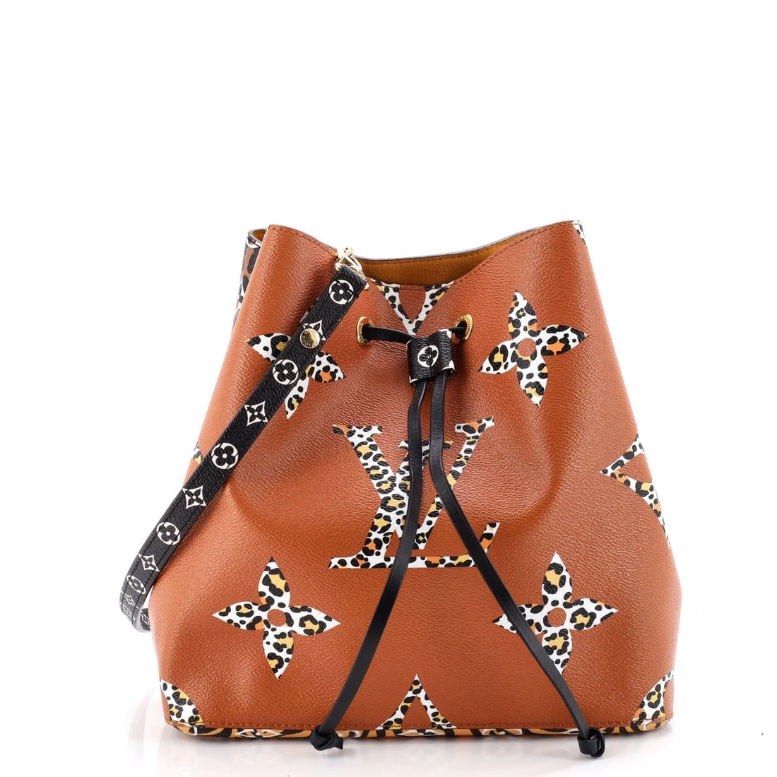 Limited Edition Giant Louis Vuitton Jungle Monogram Handbag NeoNoe: Limited Edition Giant Louis Vuitton Jungle Monogram Handbag NeoNoe The Limited Edition Giant Louis Vuitton Jungle Monogram NeoNoe handbag boasts an impressive canvas coated exterior with the iconic gi