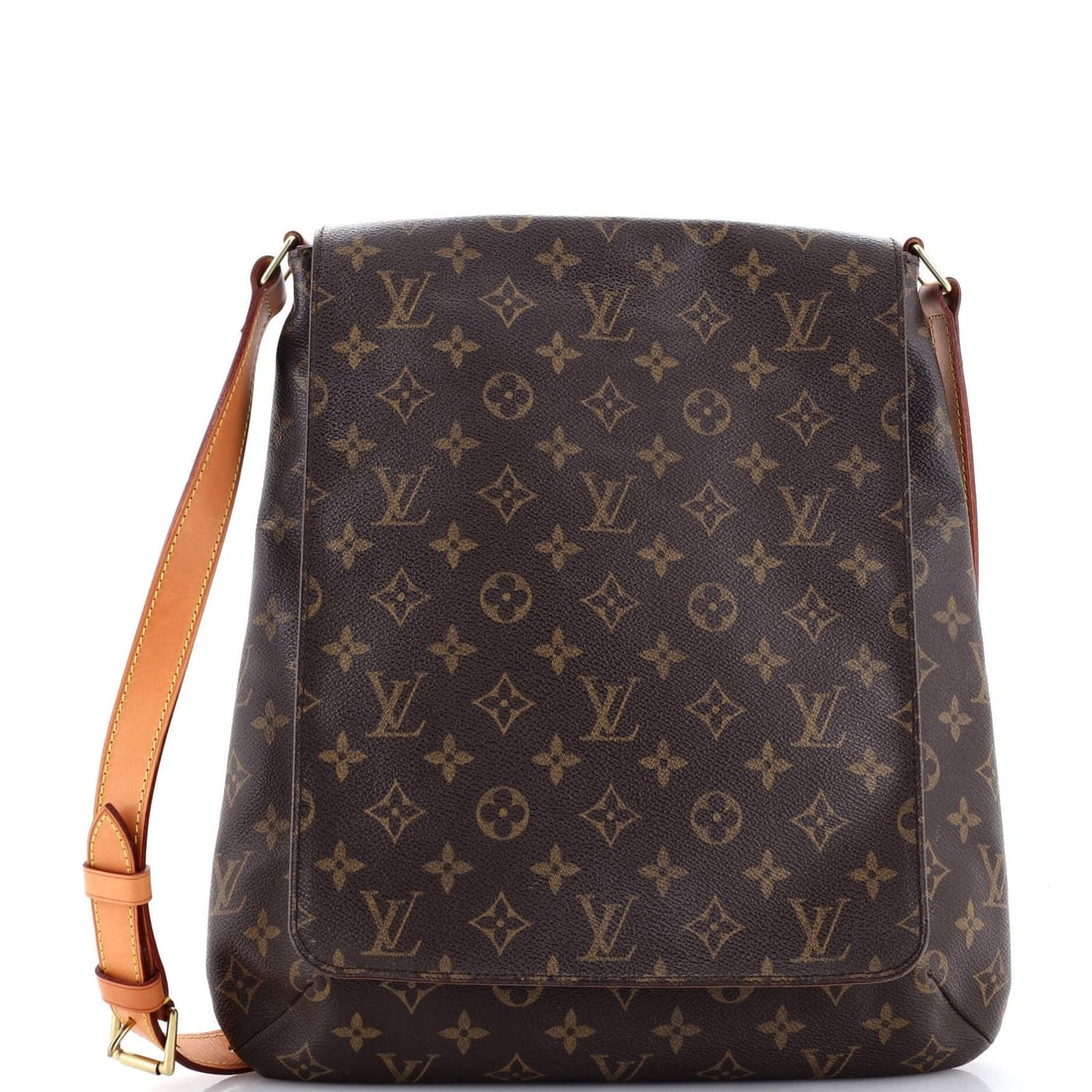 Musette Salsa Handbag Monogram Louis Vuitton GM: Musette Salsa Handbag Monogram Louis Vuitton GM The Musette Salsa Handbag Monogram Louis Vuitton GM features a classic cross body design with a brown canvas exterior and gold hardware. Measuring 14"