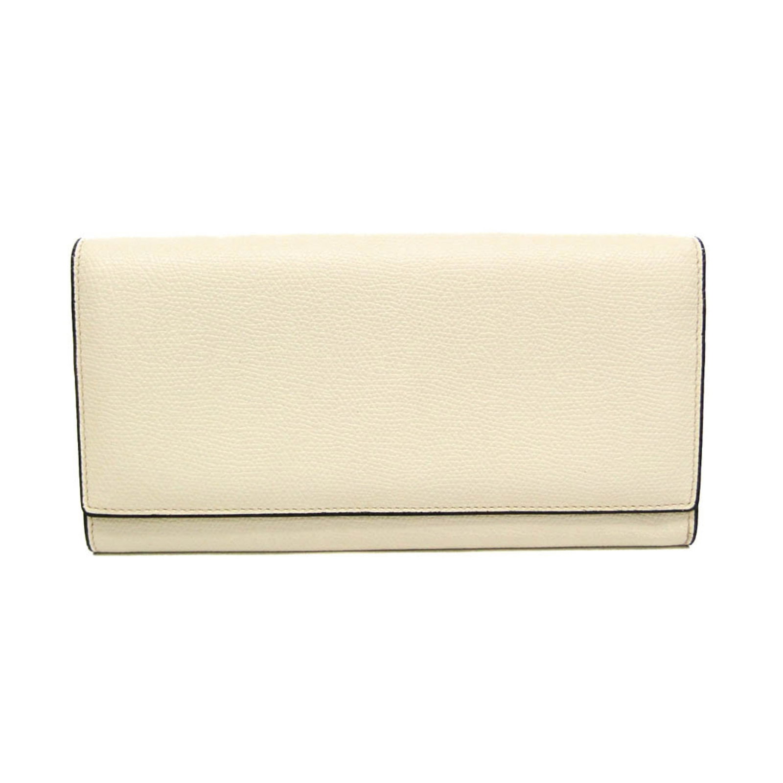 Valextra Long Wallet (Bi-Fold) Leather: Valextra Long Wallet (Bi-Fold) Leather The Valextra Long Wallet (Bi-Fold) Leather features a sleek bi-fold design with three card slots, two bill slots, and a coin purse for added convenience. Made