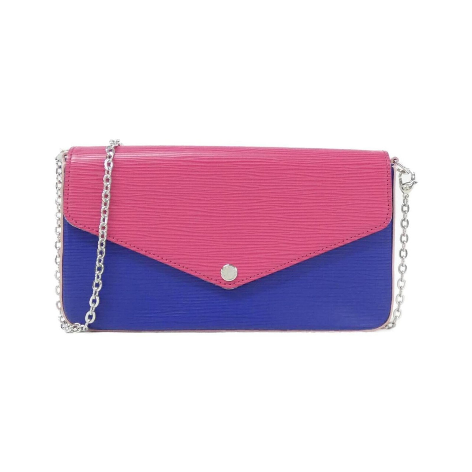 Pochette Leather Shoulder Bag Louis Vuitton: Pochette Leather Shoulder Bag Louis Vuitton Hot pink calf leather adds a pop of color to this Louis Vuitton Pochette Shoulder Bag, featuring silver hardware and a classic design. The bag's condition