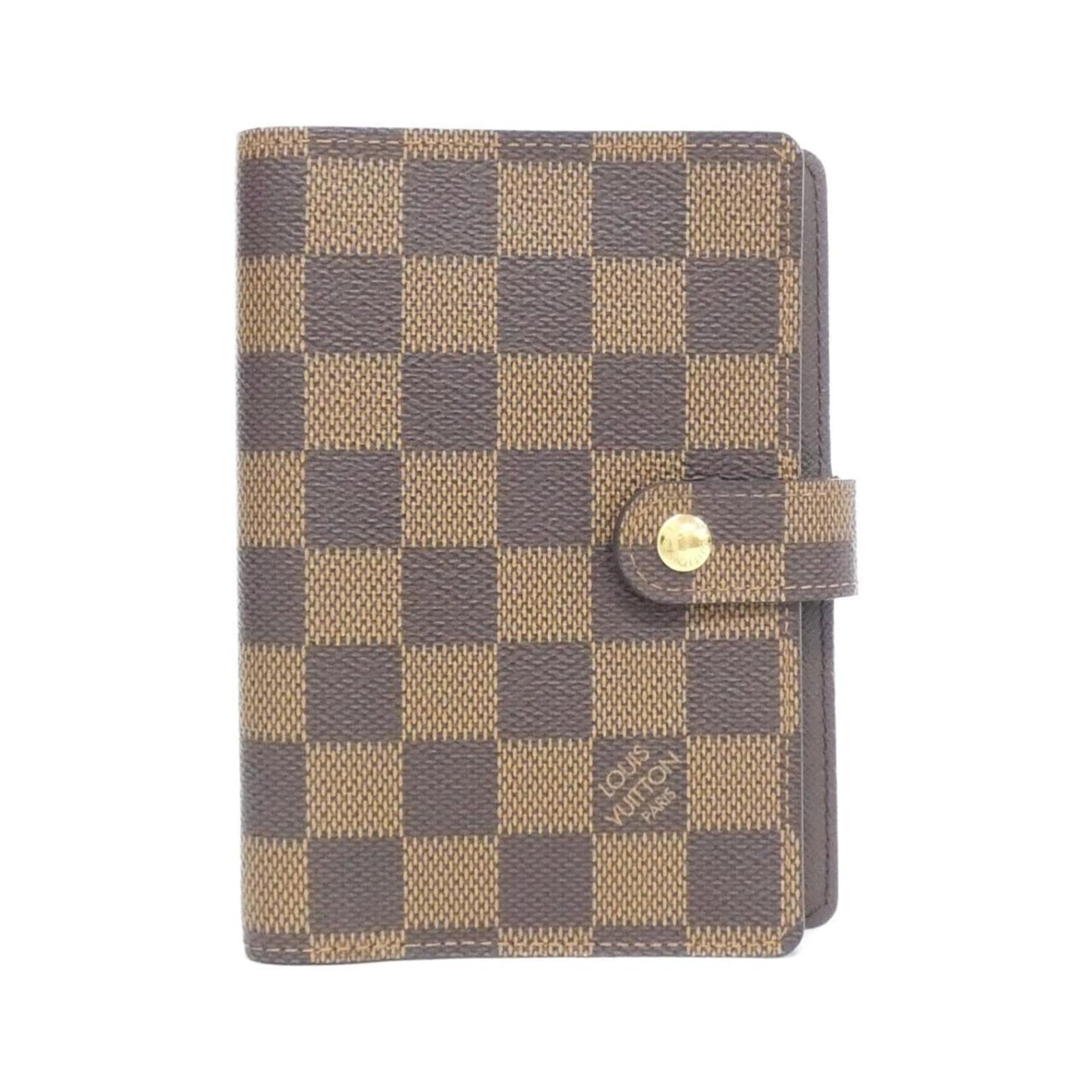 Vuitton Louis Damier Agenda Organizer Pm R20700: Vuitton Louis Damier Agenda Organizer Pm R20700 Damier Canvas and Ebene leather come together in the iconic Louis Vuitton Louis Damier Agenda Organizer Pm R20700, a stylish and functional accessory