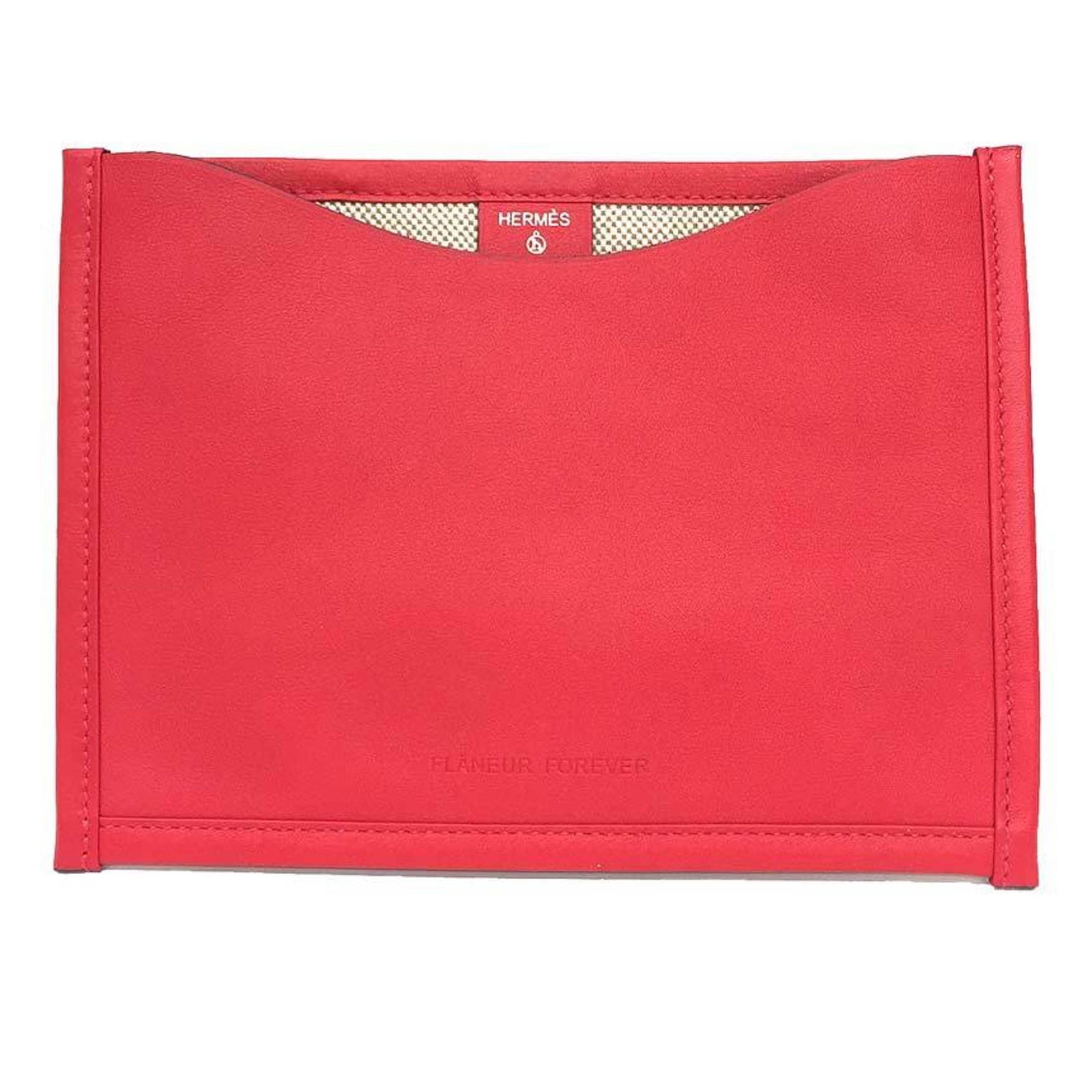 Swift Leather Pouch Hermes Toile: Swift Leather Pouch Hermes Toile Swift Leather Pouch in Toile H from Hermes, featuring high-quality Swift Leather material and a classic design. This mint condition pouch measures 12.5cm x 17cm and