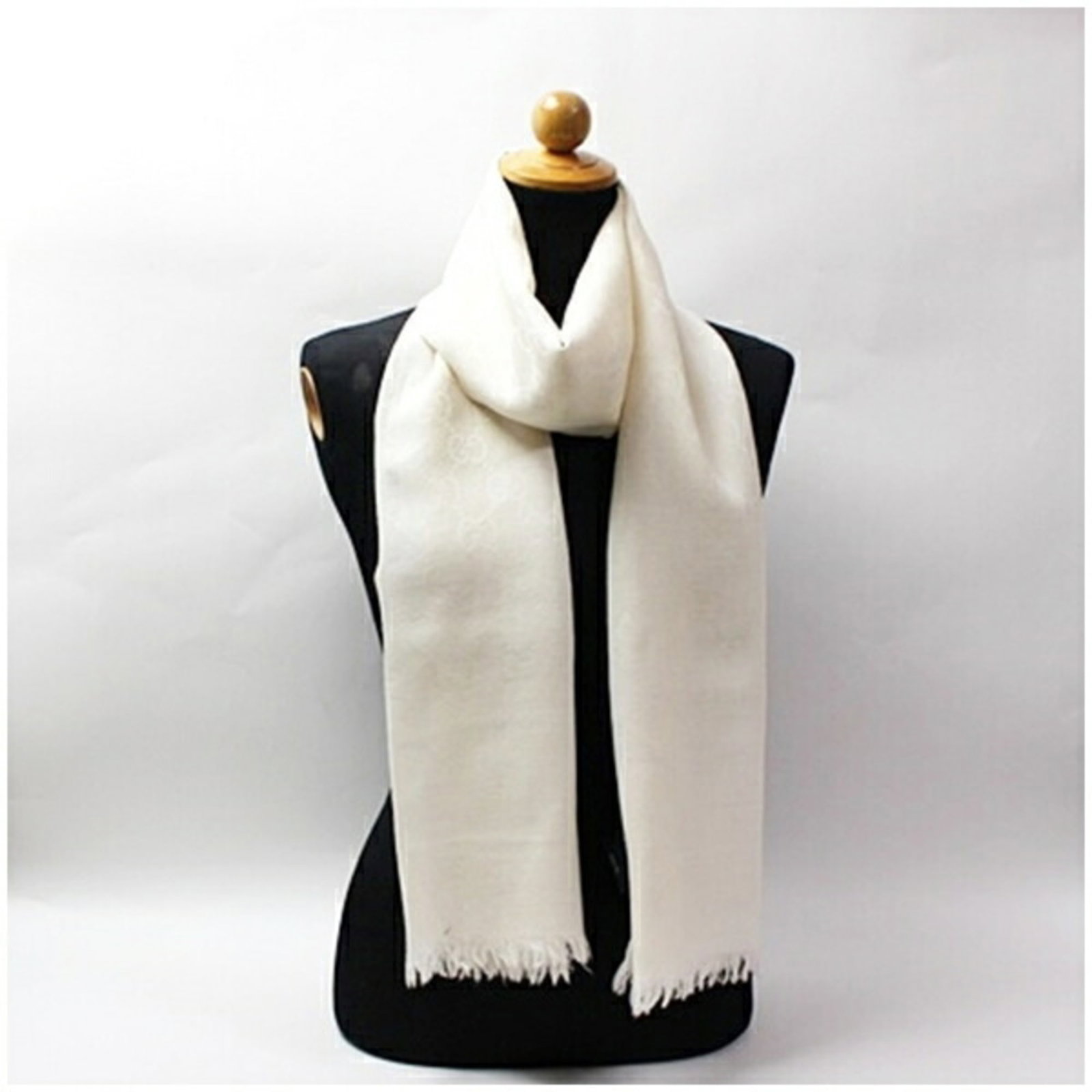 Gucci stole wool silk - 2