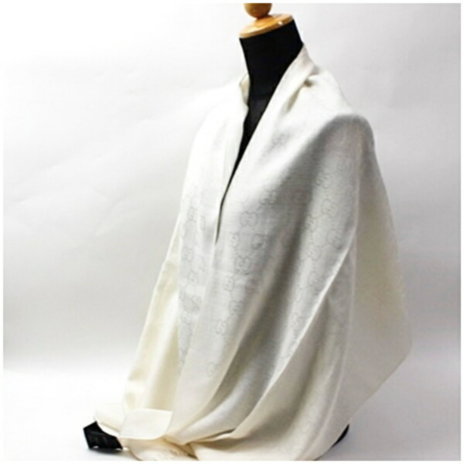 Gucci stole wool silk - 4