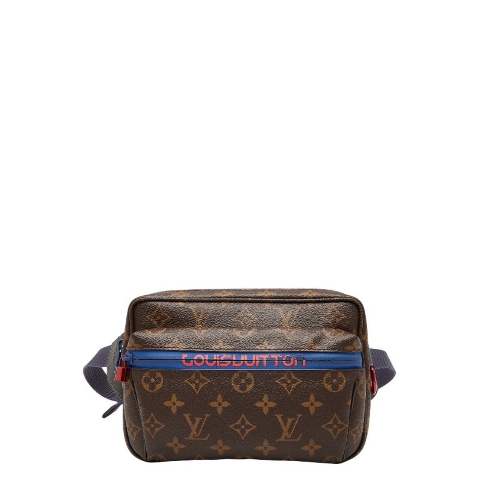 Vuitton Leather Sling Pvc Bag Louis: Vuitton Leather Sling Pvc Bag Louis Brown Louis Vuitton Leather Sling Bag with Pvc Details, Measuring 14cm x 21cm x 5cm. This used sling bag features a mix of pvc and leather materials, with a zipper 