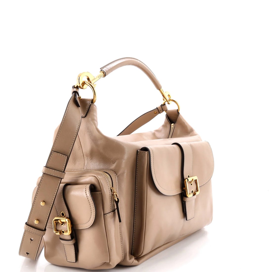 Leather Large Chloe Shoulder Camera Bag - 2