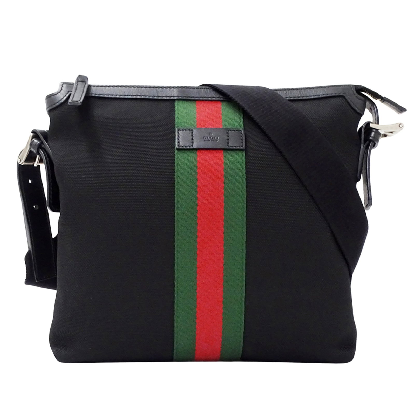 Nylon Shoulder Bag Handbag Gucci: Nylon Shoulder Bag Handbag Gucci Nylon shoulder bag with Gucci branding, featuring black color and durable nylon material. The bag measures 26cm x 29cm x 4cm and comes with a 124cm strap drop for adju