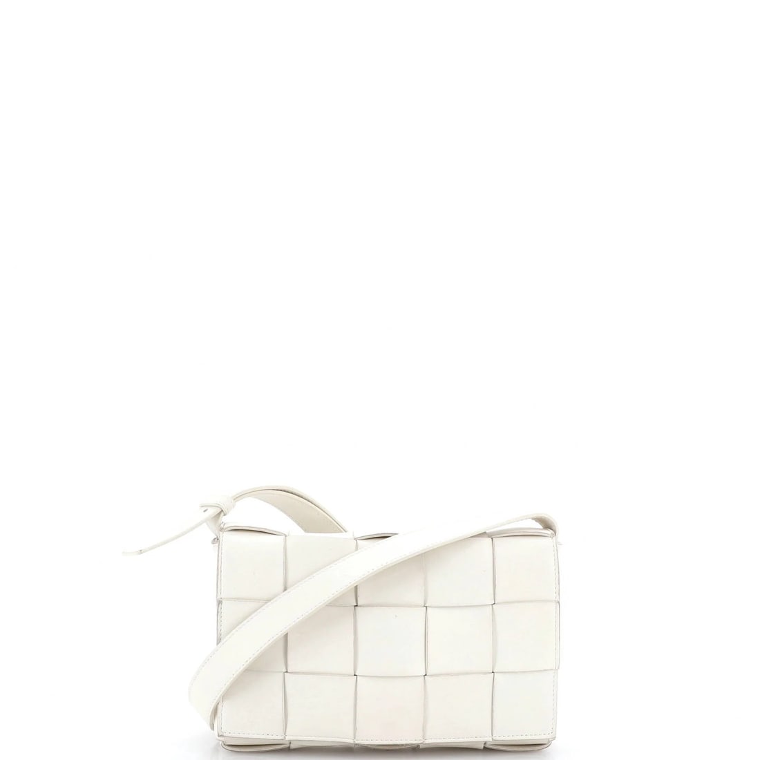 Veneta Bottega Cassette Maxi Leather Intrecciato Crossbody Small (1 of 7)