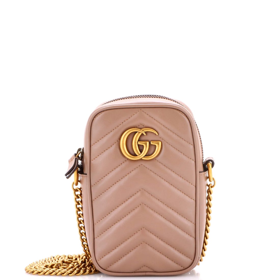 Vertical phone bag matelasse leather mini crossbody gucci GG marmont: Vertical phone bag matelasse leather mini crossbody gucci GG marmont Neutral-colored Matelasse Leather Mini Crossbody Bag with Aged Gold Hardware. This GG Marmont Vertical Phone Crossbody Bag