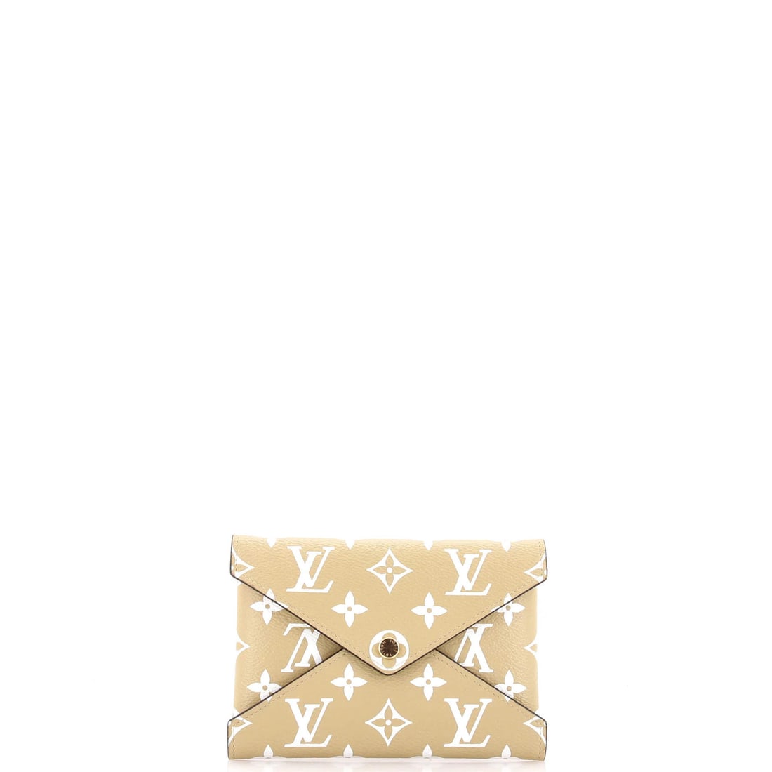 Limited Edition Giant Monogram Colored MM Pochette Kirigami by Louis Vuitton: Limited Edition Giant Monogram Colored MM Pochette Kirigami by Louis Vuitton Canvas Coated Limited Edition Giant Monogram Colored Kirigami Pochette MM from Louis Vuitton boasts a striking neutral