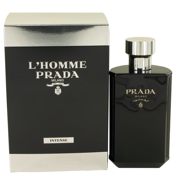 Prada L'homme Intense Cologne By Prada Eau De Parfum Spray: Prada L'homme Intense Cologne By Prada Eau De Parfum Spray 500g Prada L'homme Intense Eau De Parfum Spray. This eau de parfum spray features the iconic Prada L'homme Intense Cologne fragrance for men,