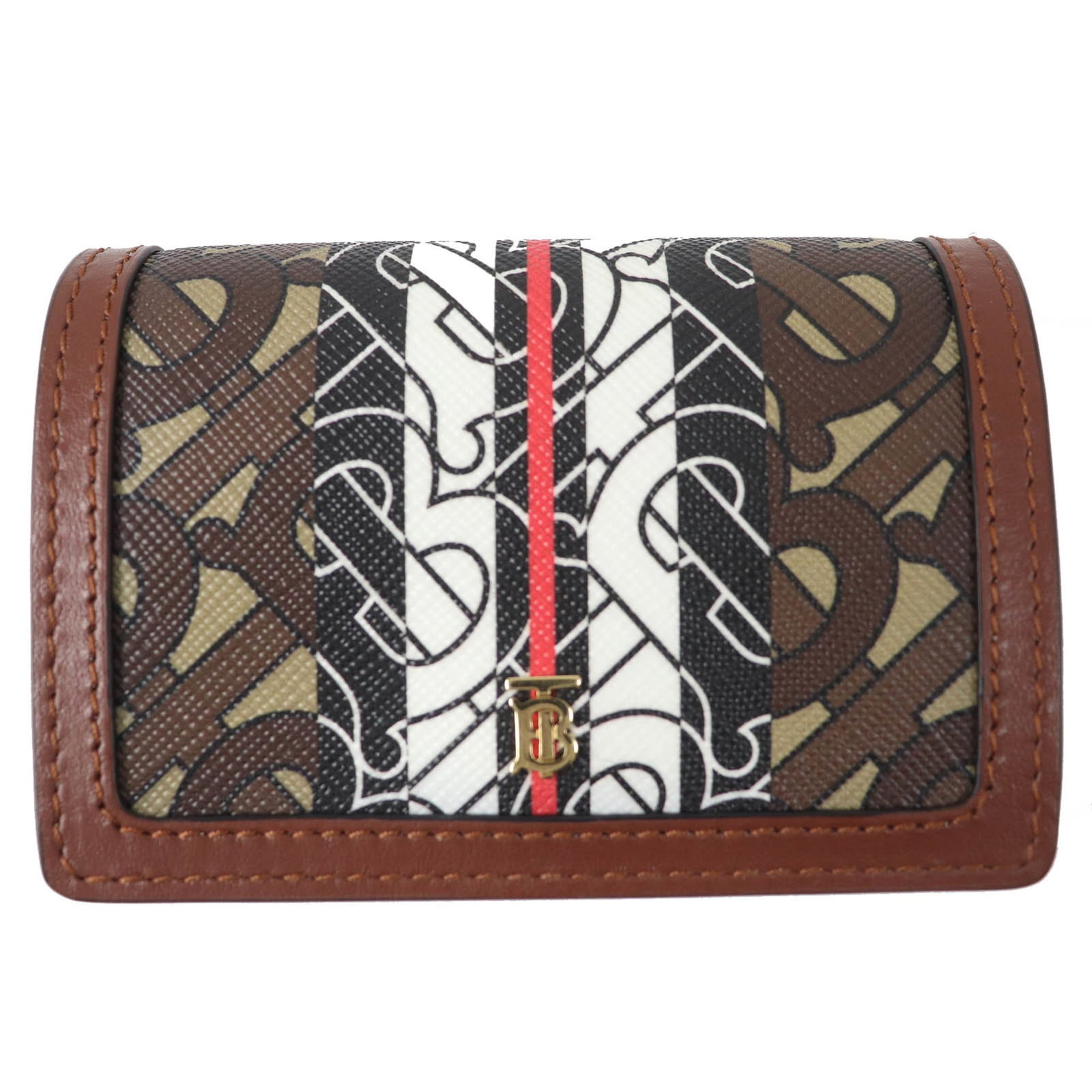 Shoulder Chain Pvc Wallet Burberry: Shoulder Chain Pvc Wallet Burberry Burberry's iconic shoulder chain wallet in brown Pvc features a classic design with a snap fastener closure and inner pocket for added convenience. The durable