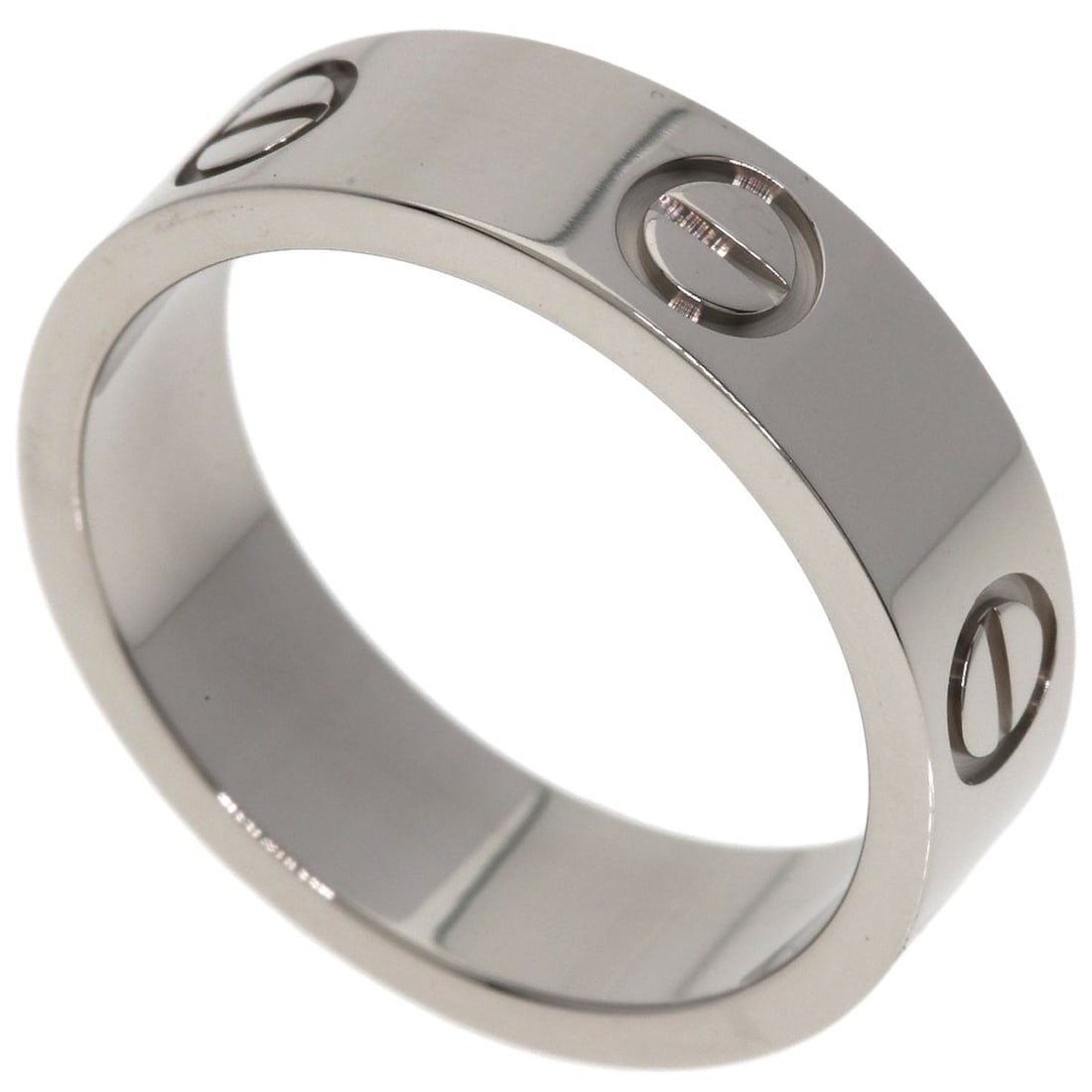 Love K18 Gold White Ring Cartier: Love K18 Gold White Ring Cartier K18 Gold White Ring Cartier, a sleek and sophisticated design in pure K18 white gold, sets the tone for elegance with its silver metal exterior. This ring features no