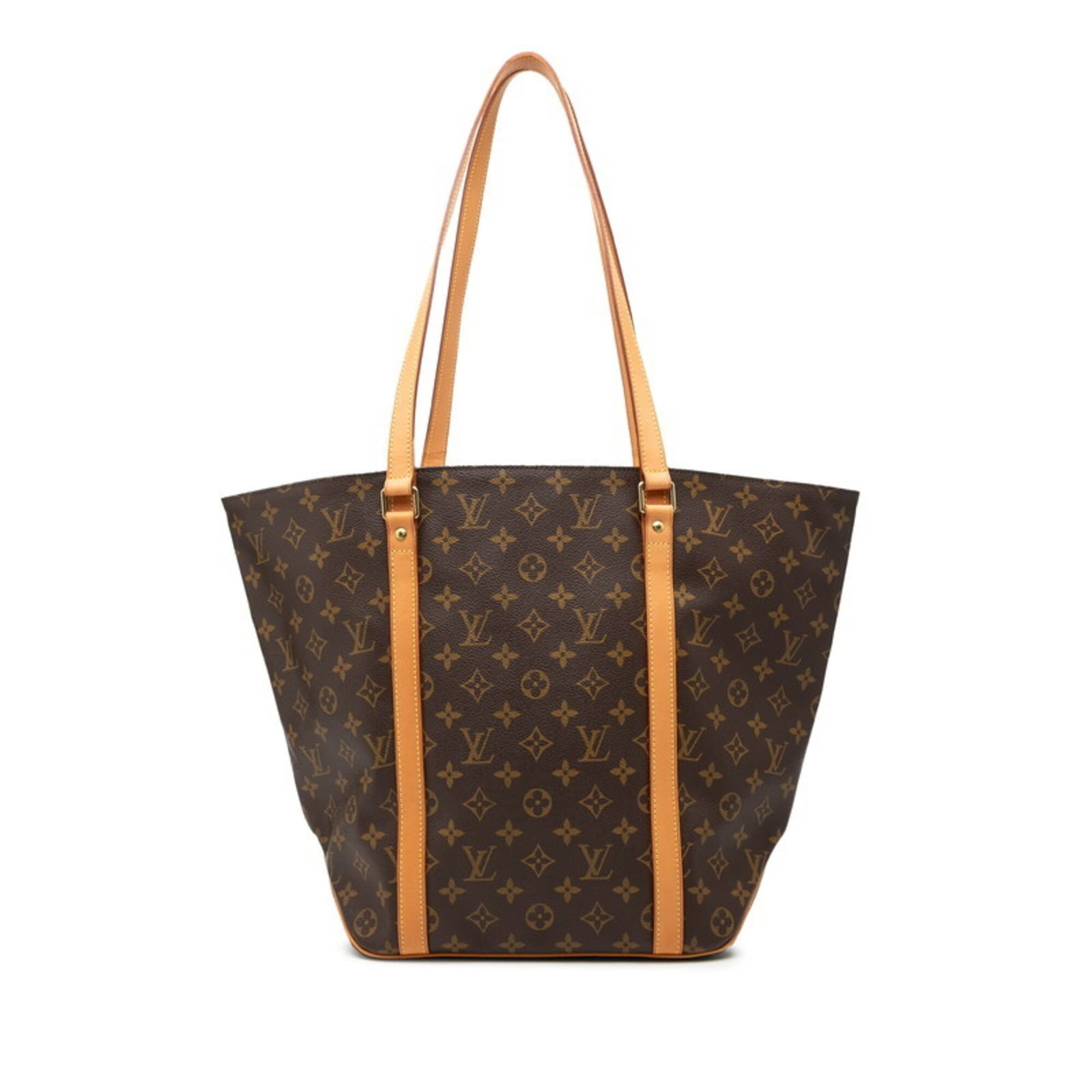 Louis Vuitton Tote Bag PVC Leather: Louis Vuitton Tote Bag PVC Leather Brown Louis Vuitton Tote Bag with PVC Leather, featuring a classic shoulder bag design. Made from a combination of Pvc and leather materials, this bag has a durable
