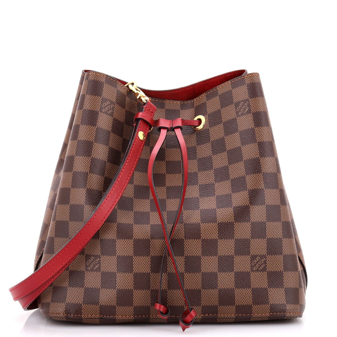 Louis Vuitton NeoNoe Handbag Damier with Leather MM (1 of 5)