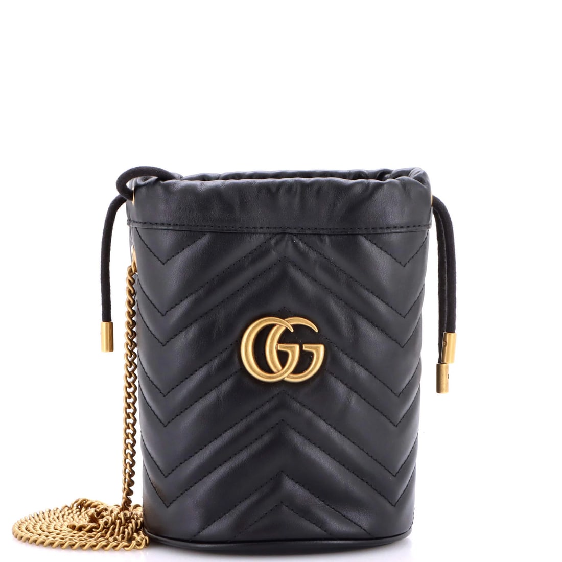 Gucci GG Marmont Bucket Bag Matelasse Leather Mini (1 of 7)