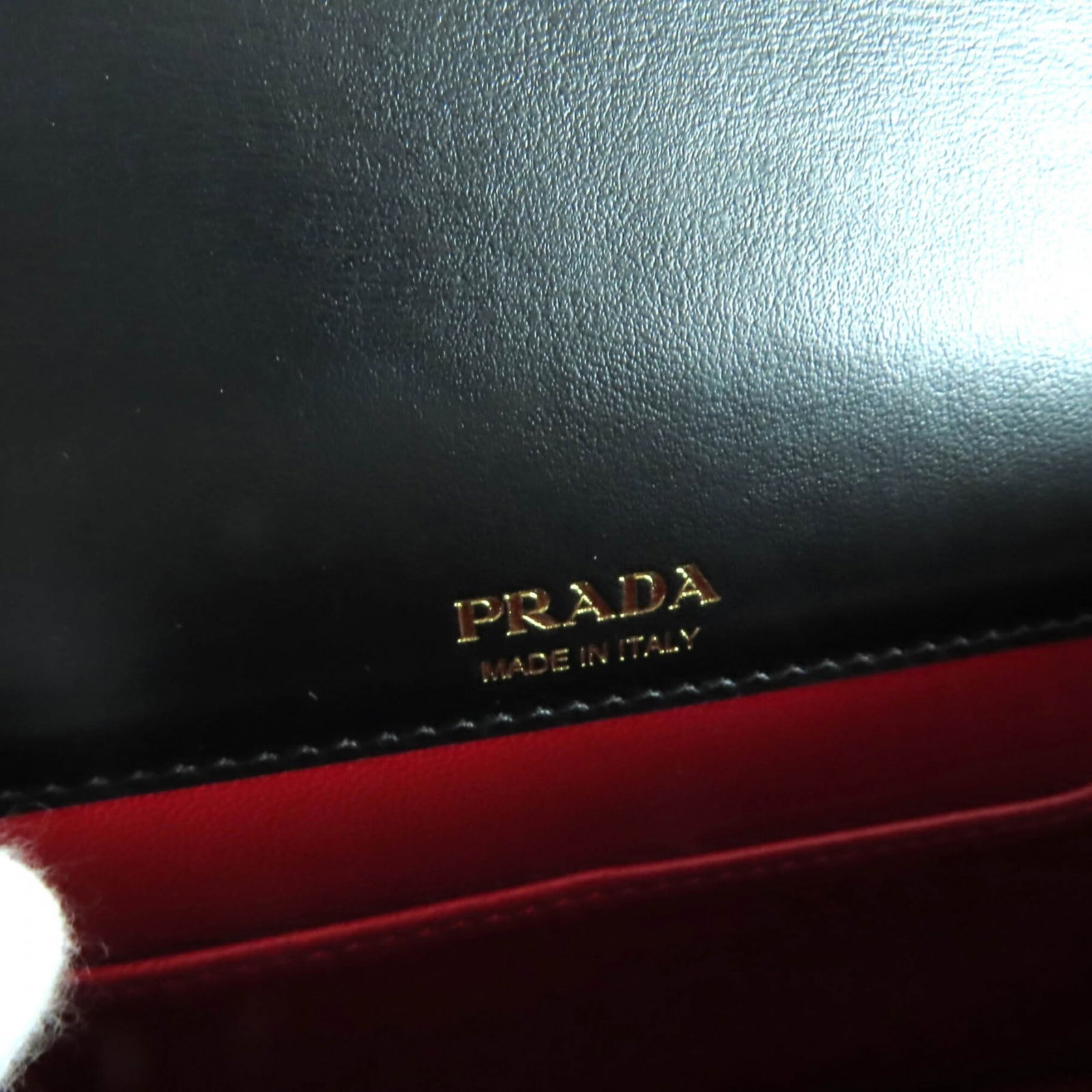 Leather Shoulder Bag Prada - 12