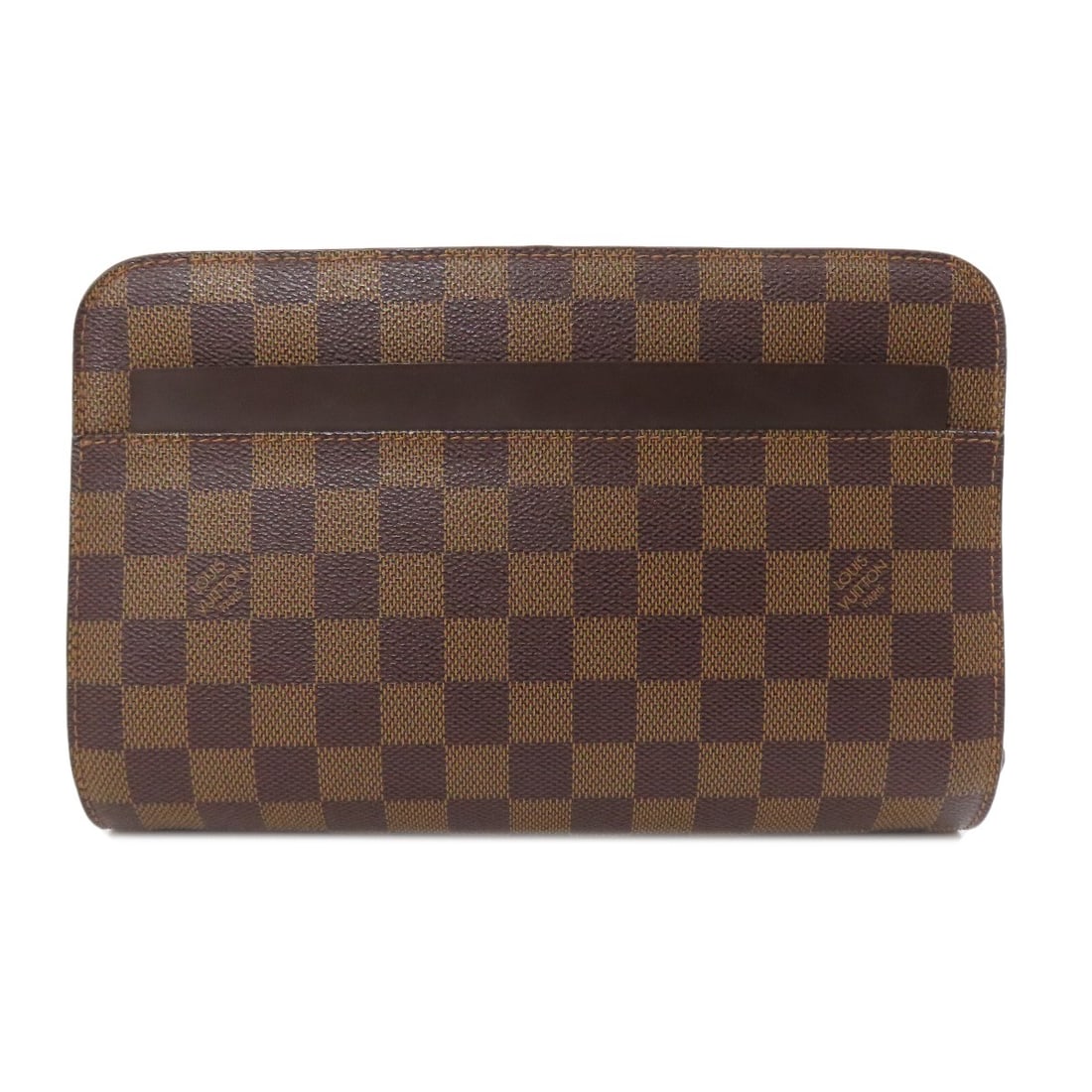 Canvas Damier Business Bag Louis Saint N51993: Canvas Damier Business Bag Louis Saint N51993 Damier canvas in brown, a classic design from LOUIS VUITTON. This iconic bag features the signature Damier pattern, adding visual interest to its
