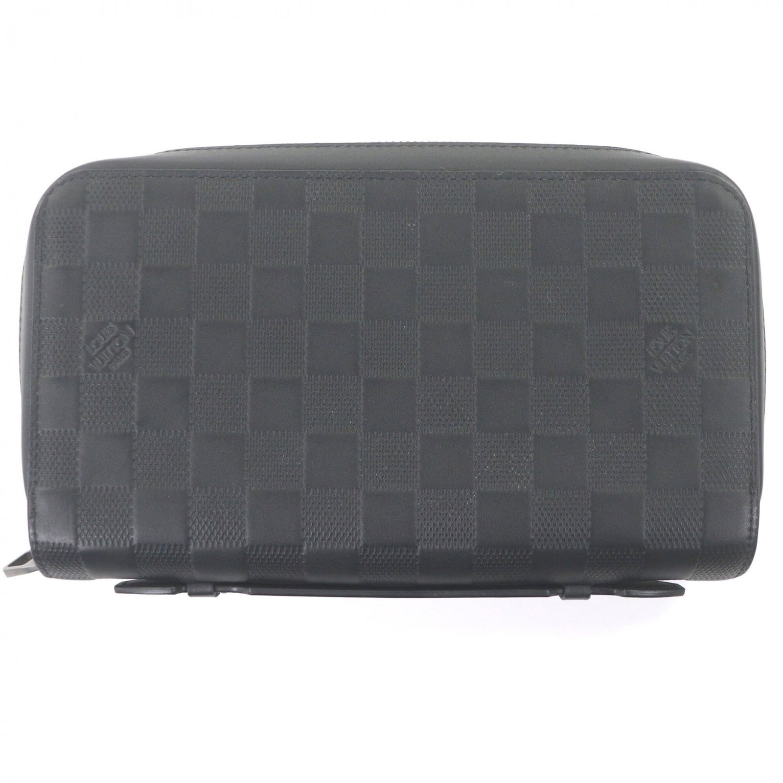 Long Wallet Leather Bi Fold Louis Vuitton: Long Wallet Leather Bi Fold Louis Vuitton Black Long Wallet with Zipper Closure, Made from High-Quality Leather. This Louis Vuitton Bi-Fold Wallet measures 15cm x 22.5cm and features a classic design