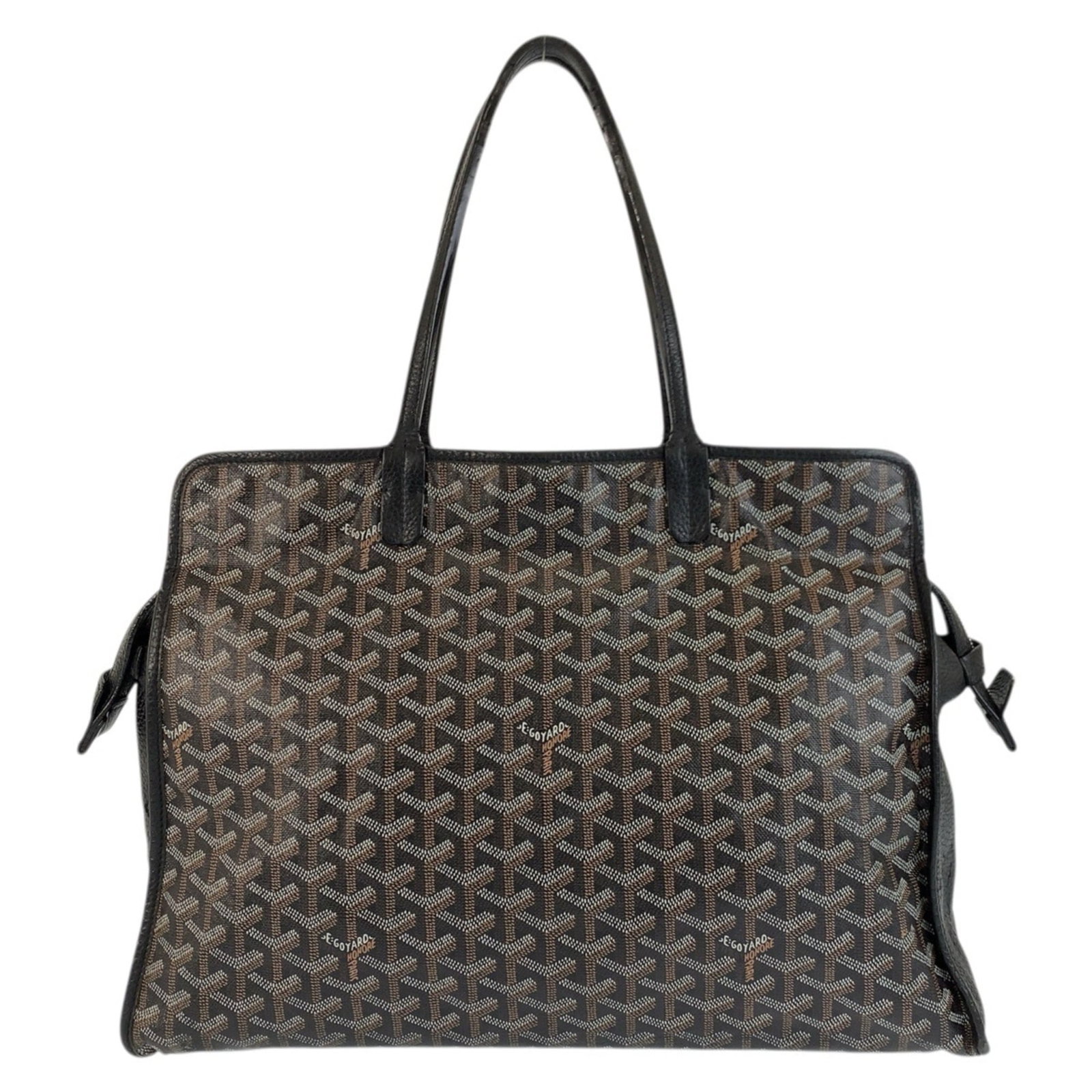 PVC Leather Goyard Tote Bag Shoulder: PVC Leather Goyard Tote Bag Shoulder PVC Leather Goyard Tote Bag Shoulder - A versatile and stylish shoulder bag with a unique PVC leather finish. Measuring 30cm x 40cm x 15cm, it features a classic