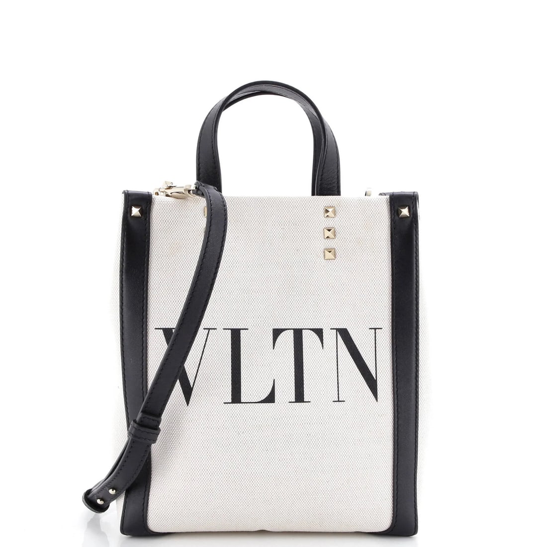 Valentino Garavani Grande Plage VLTN Tote Canvas Mini (1 of 6)