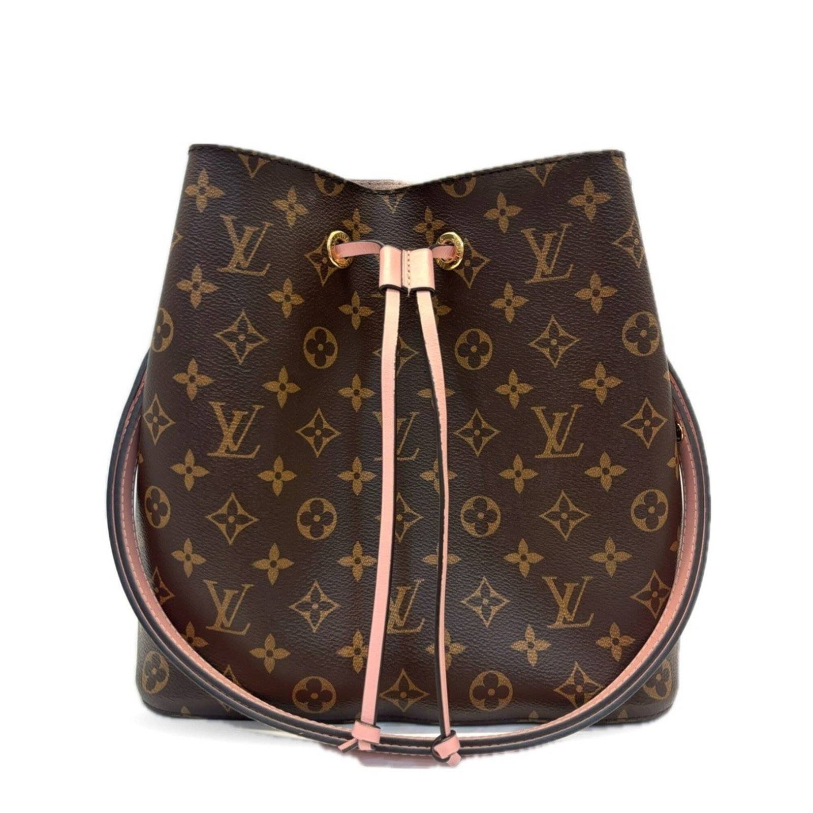 Shoulder Bag Monogram By Louis Vuitton: Shoulder Bag Monogram By Louis Vuitton Pink, Rose Poudre Louis Vuitton Monogram Shoulder Bag. This used shoulder bag features the iconic monogram pattern in pink and rose hues, with a classic design
