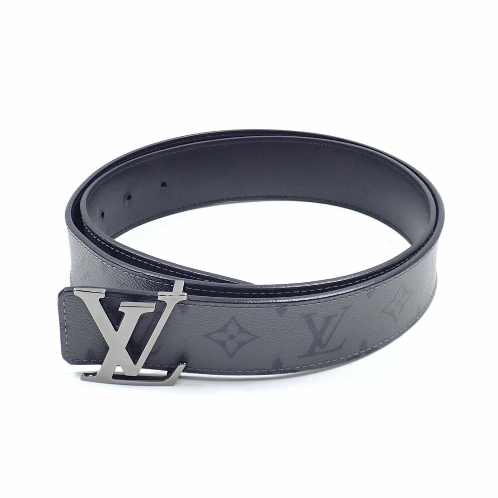 Standard Belt by Louis Vuitton: Standard Belt by Louis Vuitton Standard Belt by Louis Vuitton features a sleek black and gray PVC strap with metal accents, available in lengths ranging from 96cm to 106cm. The belt's durable