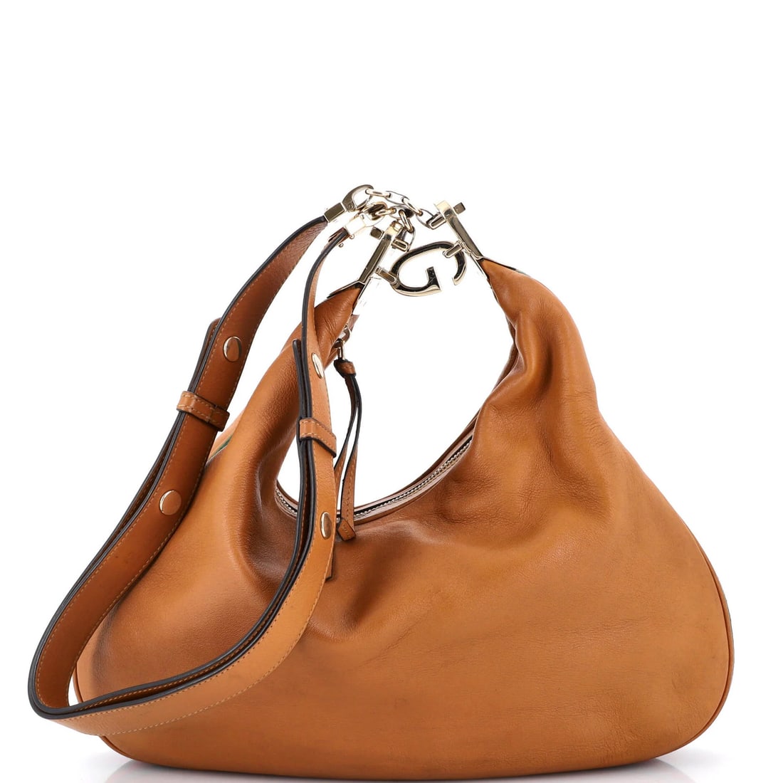 Shoulder Bag Large Leather Gucci Attache (1 of 7)