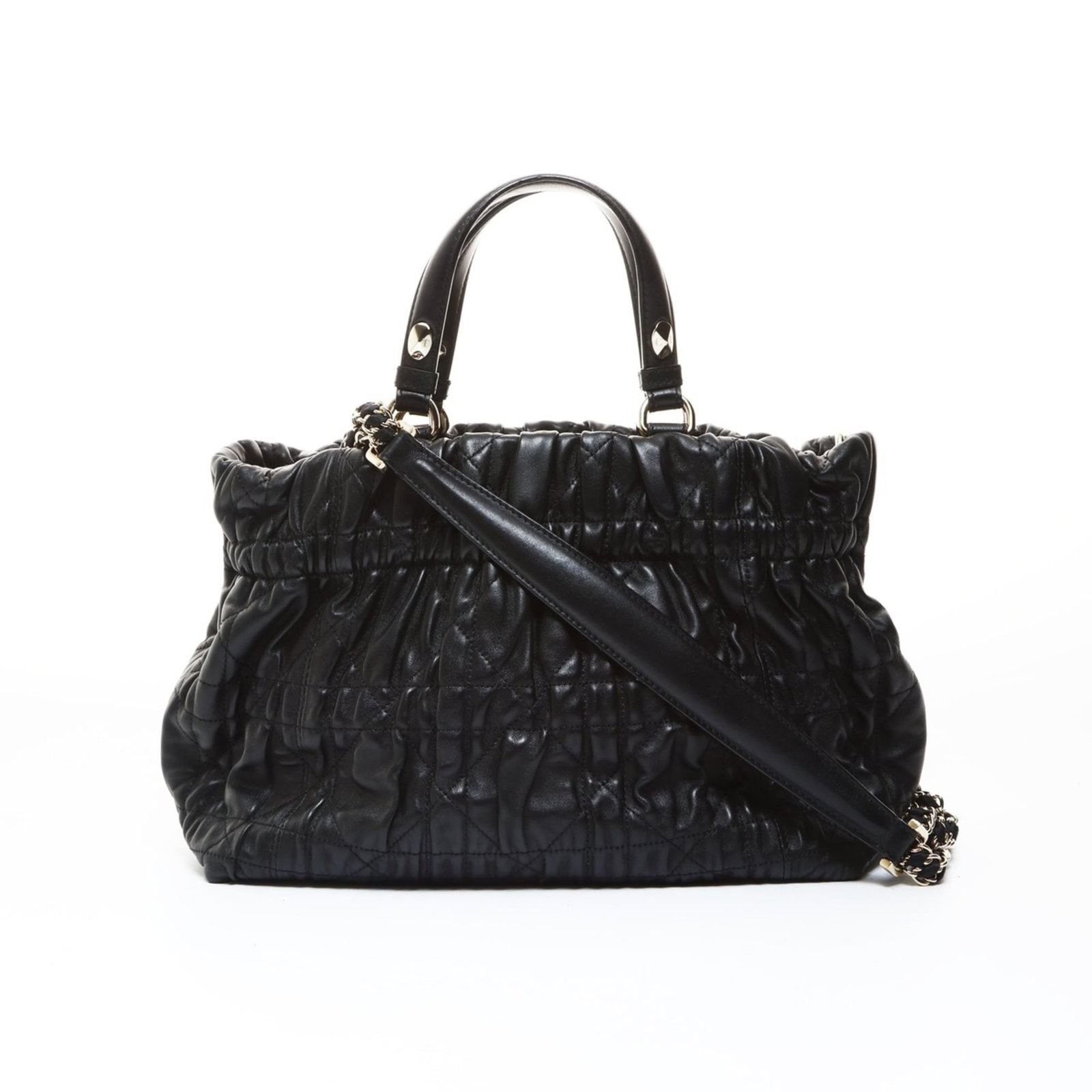 Christian Dior Tote Bag Leather: Christian Dior Tote Bag Leather Black Christian Dior Tote Bag in excellent condition, with a classic design and premium leather material. The bag features a timeless 70cm strap length and a handle