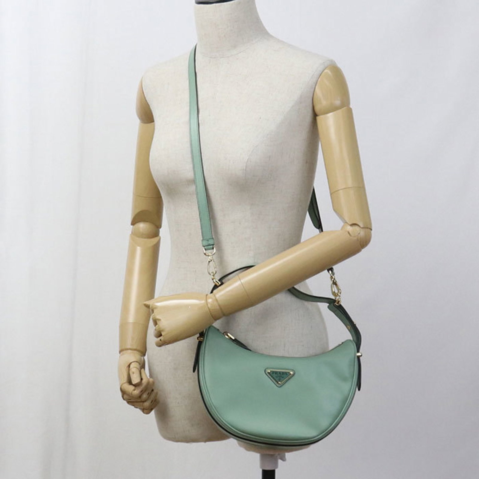 Leather Shoulder Bag Prada - 8