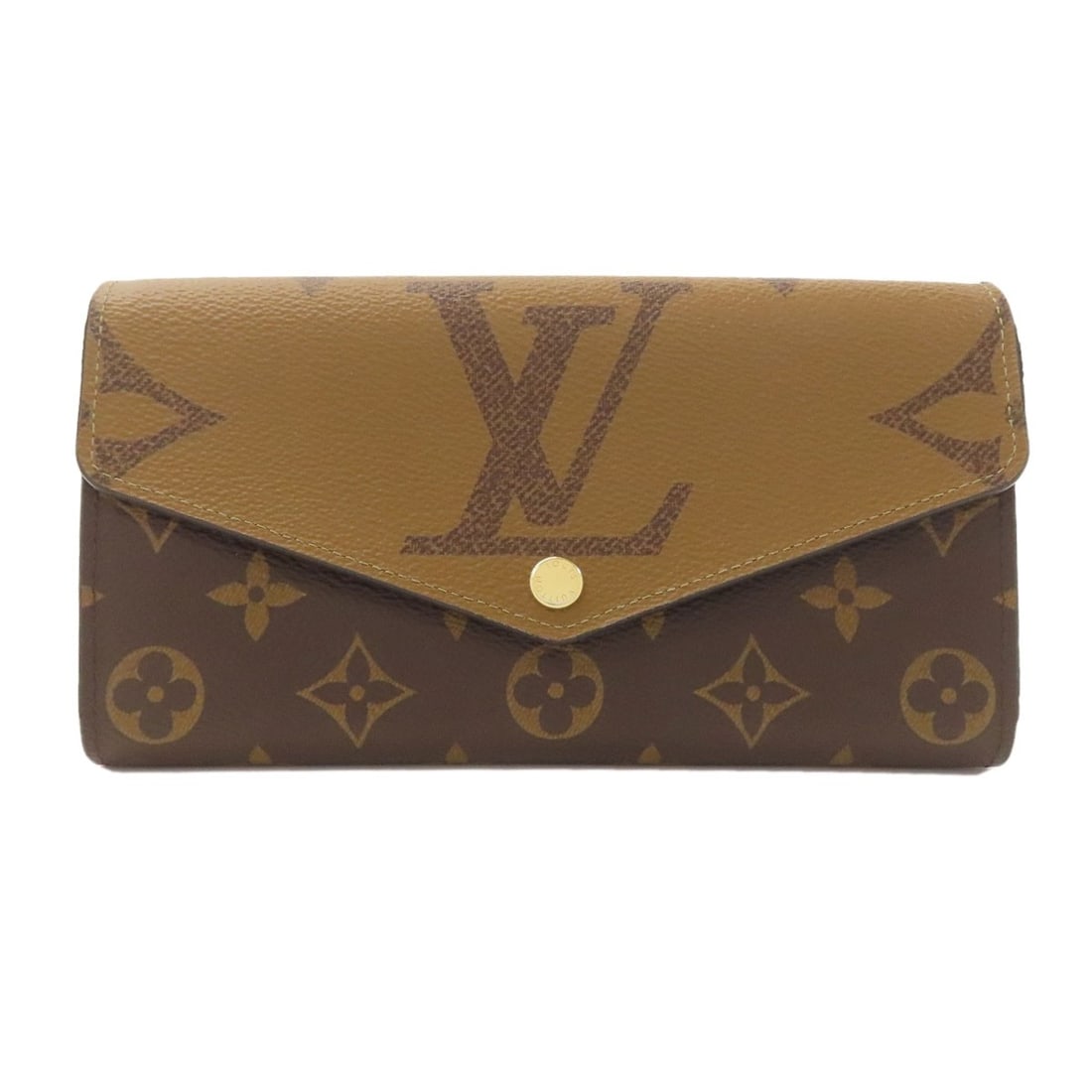 Louis Vuitton M80726 Portefeiulle Sarah Long Wallet (With Coin Pocket): Louis Vuitton M80726 Portefeiulle Sarah Long Wallet (With Coin Pocket) Brown Louis Vuitton M80726 Portefeiulle Sarah Long Wallet with Coin Pocket. This long wallet features the iconic monogram reverse