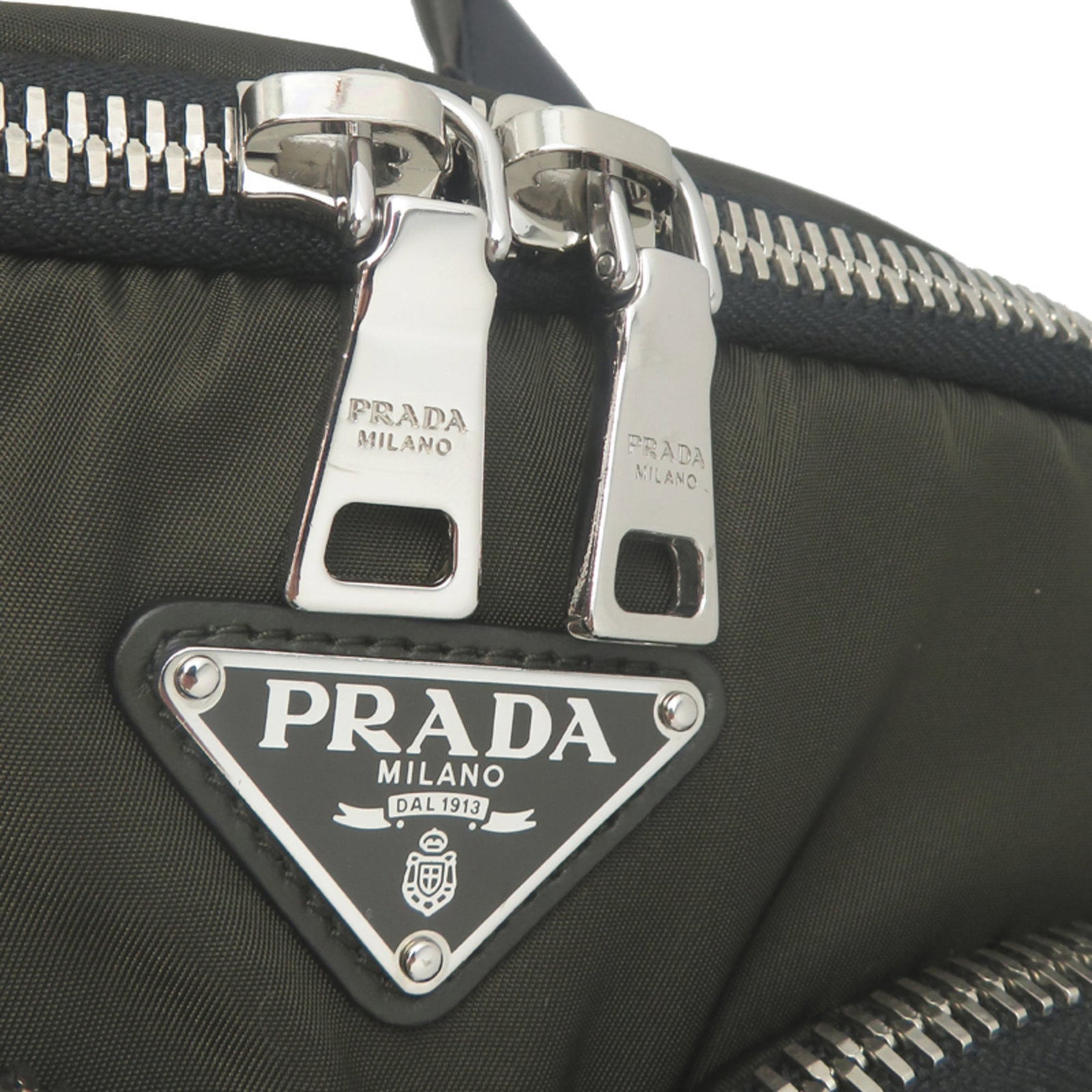 Nylon Leather Backpack Prada - 10
