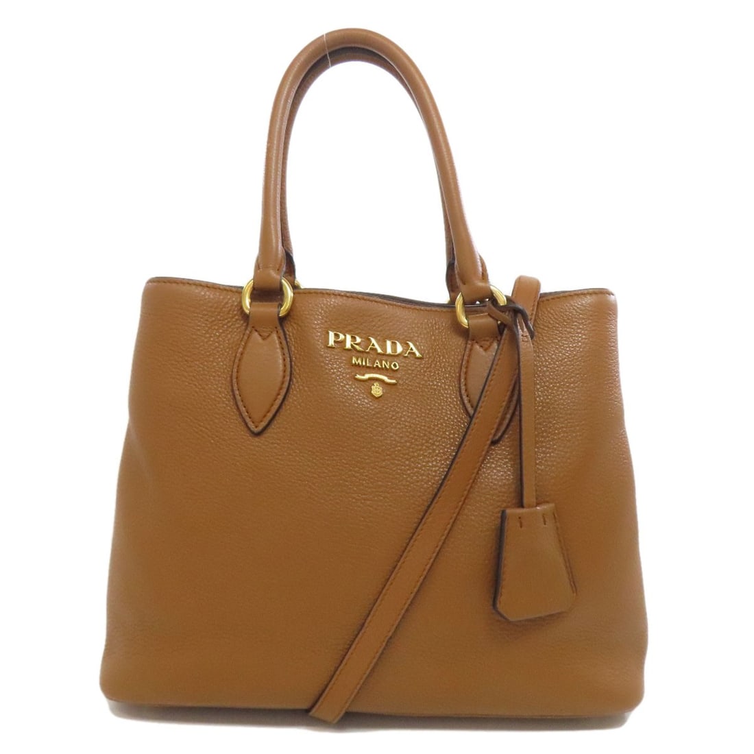 Prada 2Way Tote Bag Calf: Prada 2Way Tote Bag Calf Item Specifics: Brand: PRADA Style: Tote Bag Color: Brown Type: Tote Bag Exterior Color: Brown Exterior Material: Calf Product Disclaimer: Pre-owned unless stated. Expect