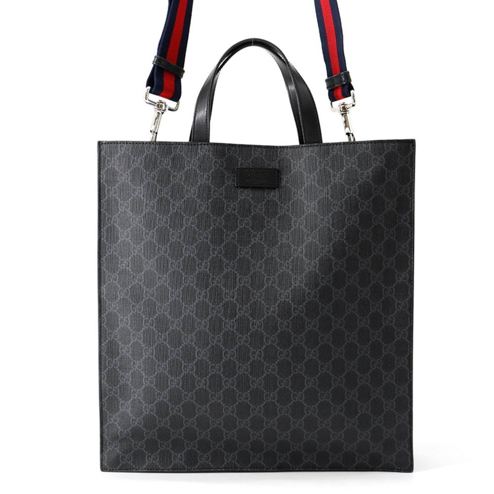 Gucci Supreme Leather Tote Bag Shoulder Bag Handbag: Gucci Supreme Leather Tote Bag Shoulder Bag Handbag Gucci Supreme Leather Tote Bag Shoulder Bag Handbag - A stylish and versatile accessory, this black leather tote bag features the iconic Gucci