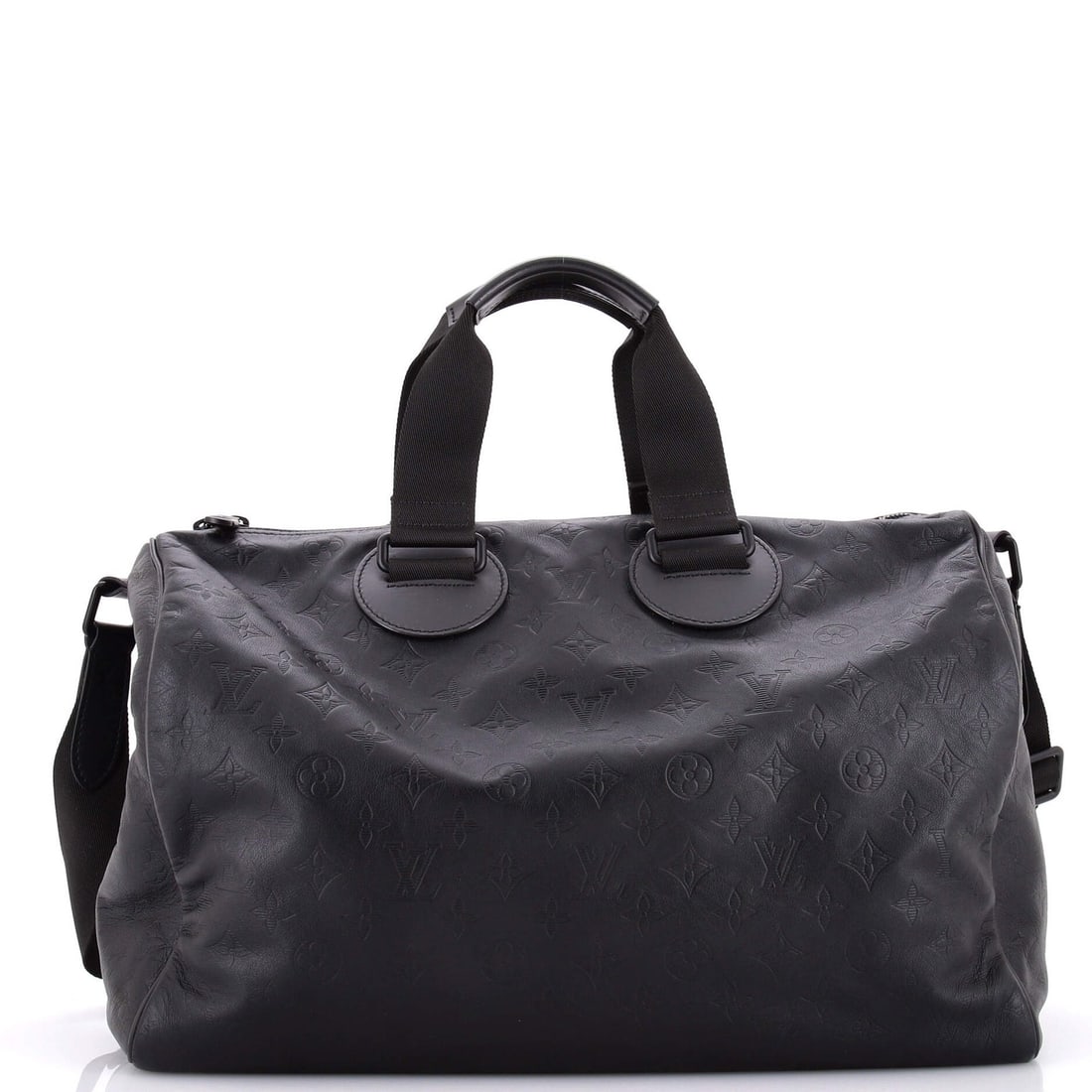 Louis Vuitton Speedy Bandouliere Bag Monogram Shadow Leather 40: Louis Vuitton Speedy Bandouliere Bag Monogram Shadow Leather 40 Black Louis Vuitton Speedy Bandouliere Bag Monogram Shadow Leather 40 features a classic satchel design with a timeless black leather