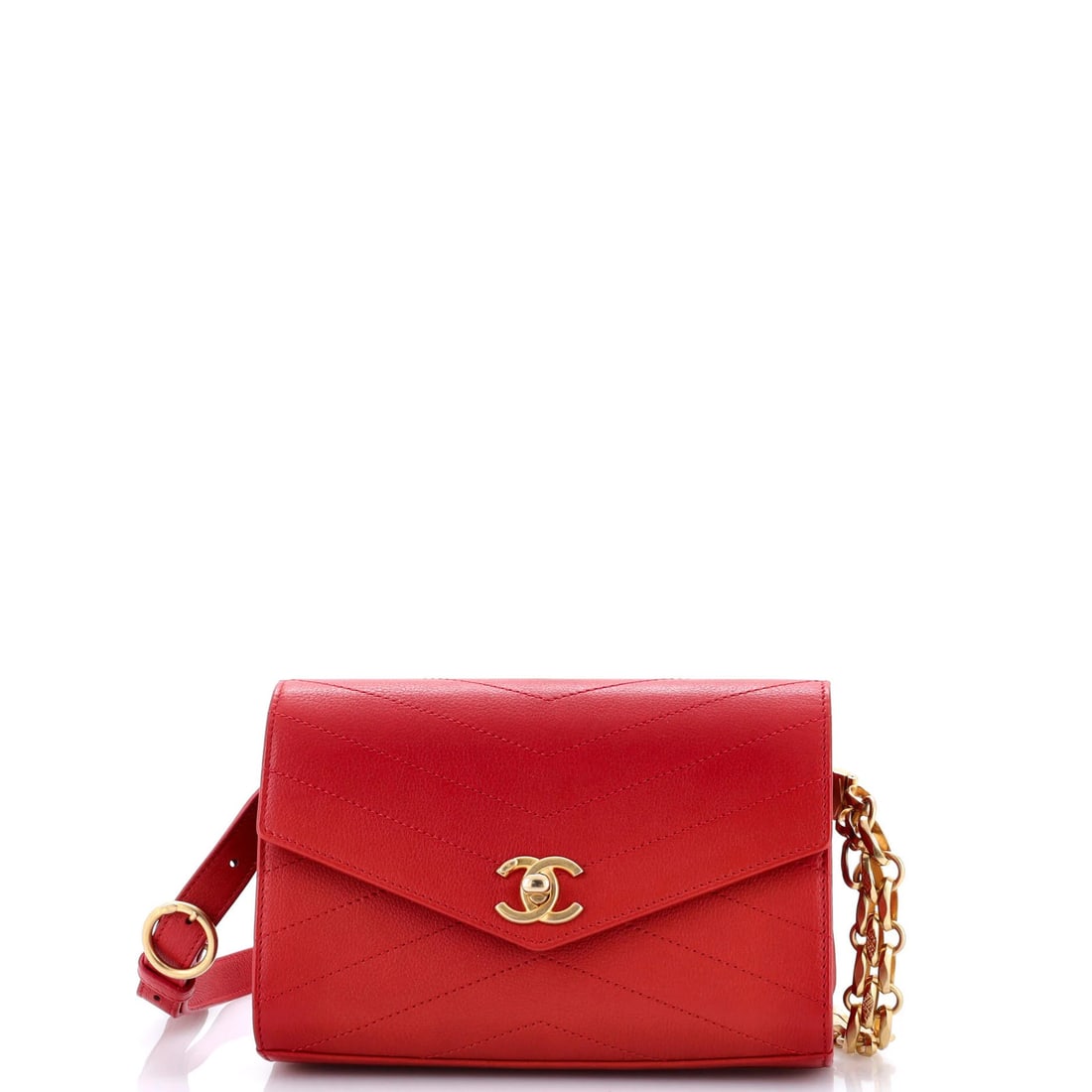 Coco Chevron Waist Bag Stitched Calfskin by Chanel (1 of 6)