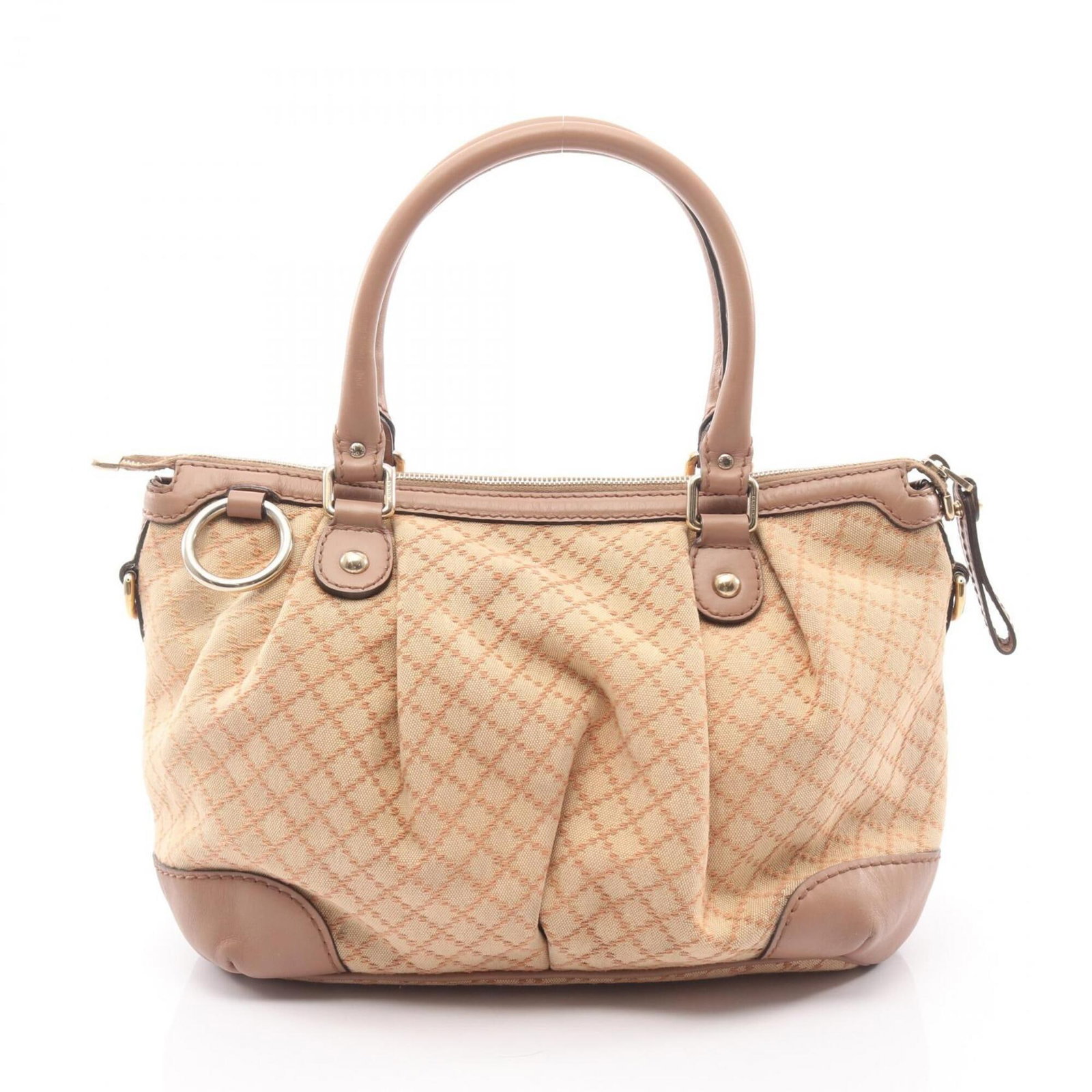 Canvas leather handbag (1 of 9)