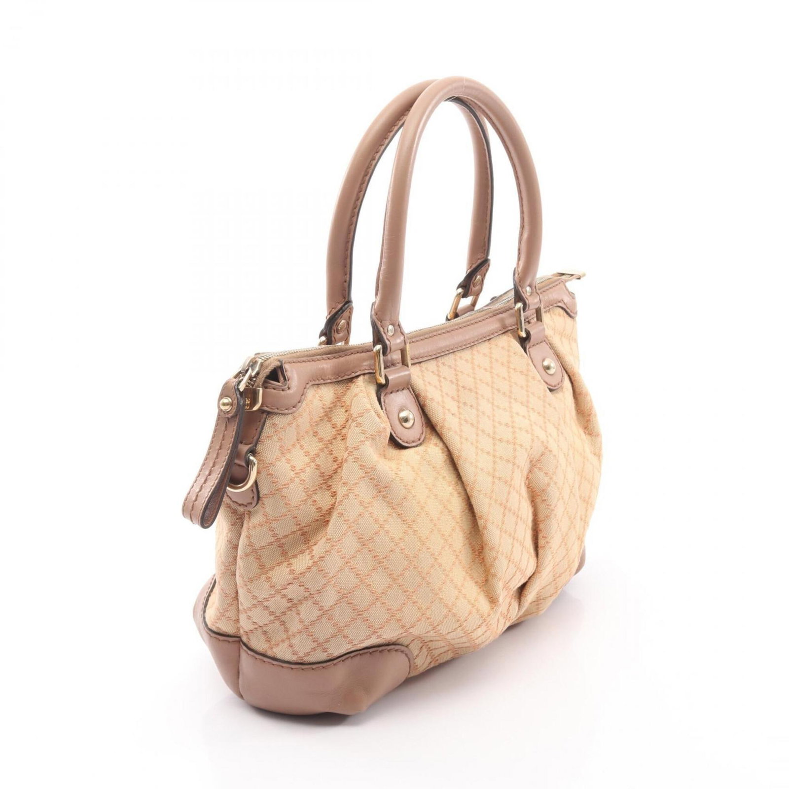 Canvas leather handbag - 2