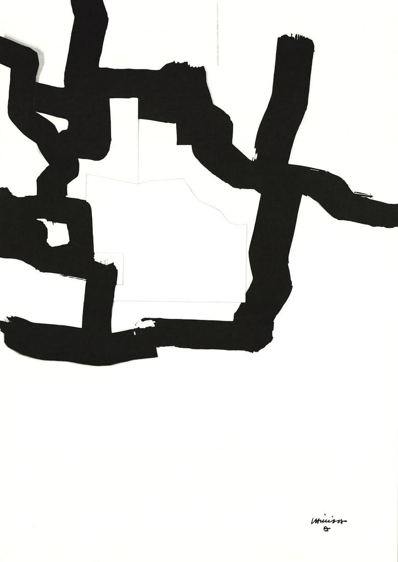 EDUARDO CHILLIDA Collage 26.75" x 18.75" Lithograph 1995 Abstract Black & White: EDUARDO CHILLIDA Collage 26.75" x 18.75" Lithograph 1995 Abstract Black & White Item Specifics: Artist: Eduardo Chillida Brand: Chillida Eduardo Country/Region Of Origin: France Exact Year: 1995 Heigh