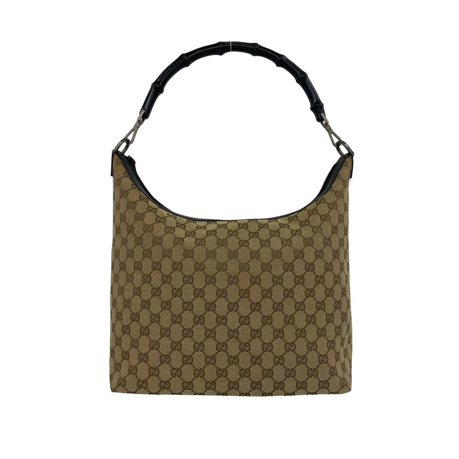 Canvas Handbag Leather Tote Bag Gucci Shoulder: Canvas Handbag Leather Tote Bag Gucci Shoulder Canvas and leather combine in this Gucci shoulder tote bag, featuring a classic design with brown canvas and leather accents. The bag measures 28cm x