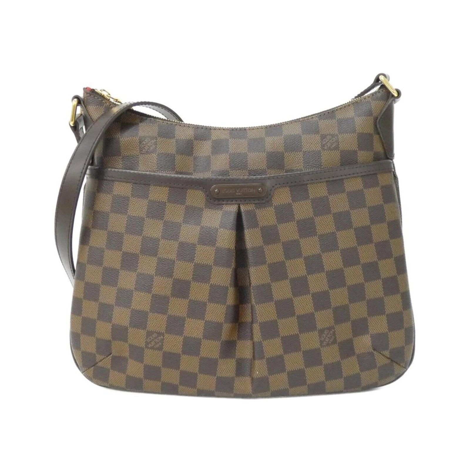 Coated Canvas By Shoulder Bag Louis Vuitton: Coated Canvas By Shoulder Bag Louis Vuitton Coated canvas by shoulder bag in Ebene color, featuring gold hardware. This Louis Vuitton bag has a few traces of usage and some scratches/dirt, but