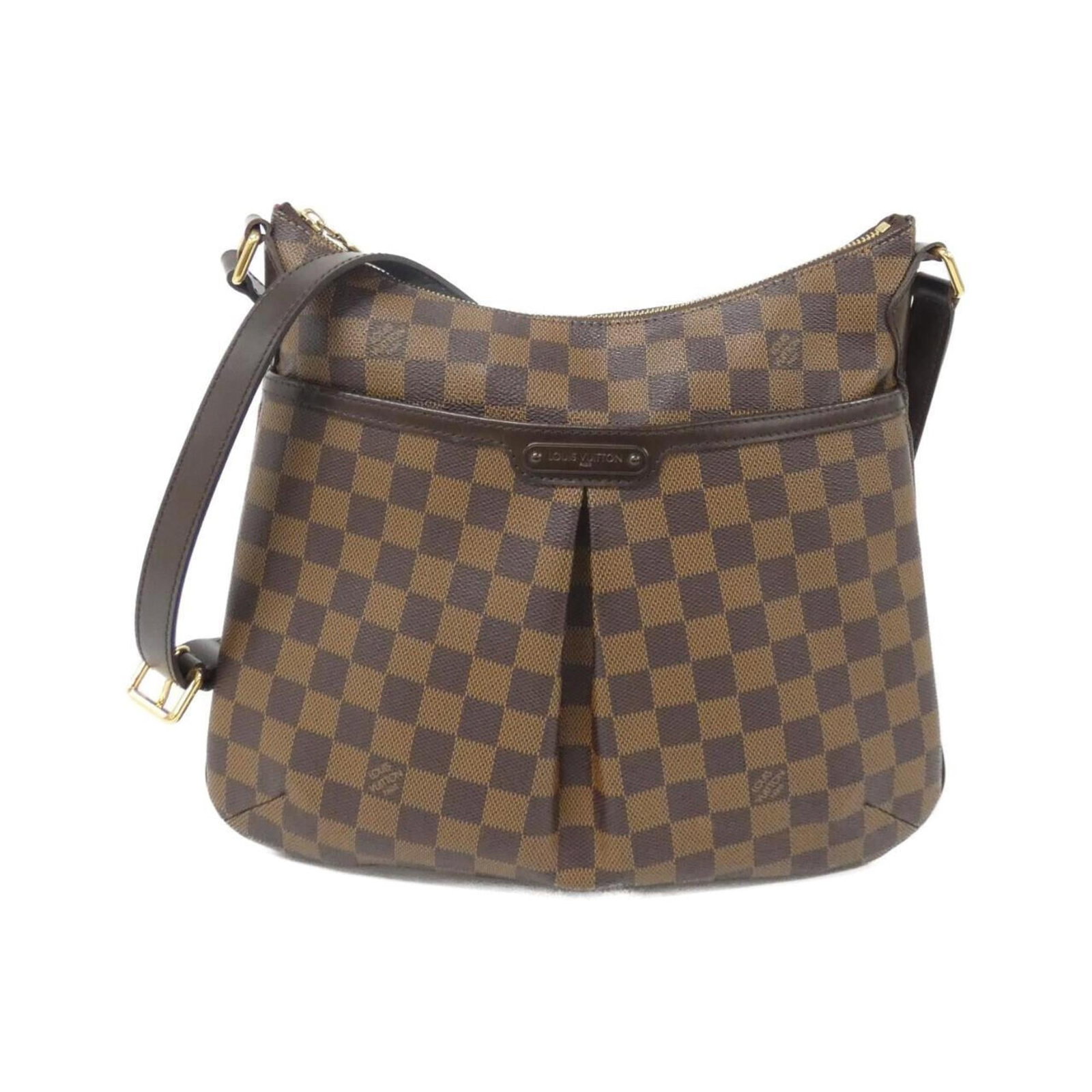 Coated Canvas By Shoulder Bag Louis Vuitton: Coated Canvas By Shoulder Bag Louis Vuitton Coated canvas by shoulder bag in Ebene, featuring gold hardware. This used Louis Vuitton bag showcases a few traces of usage and minor scratches/dirt, but r