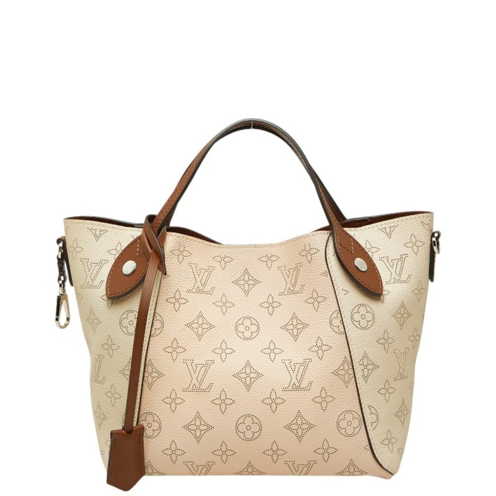 PVC leather shoulder bag by Louis Vuitton: PVC leather shoulder bag by Louis Vuitton PVC leather shoulder bag by Louis Vuitton in beige and cream tones, featuring a classic design with a durable PVC and leather construction. The bag has a size